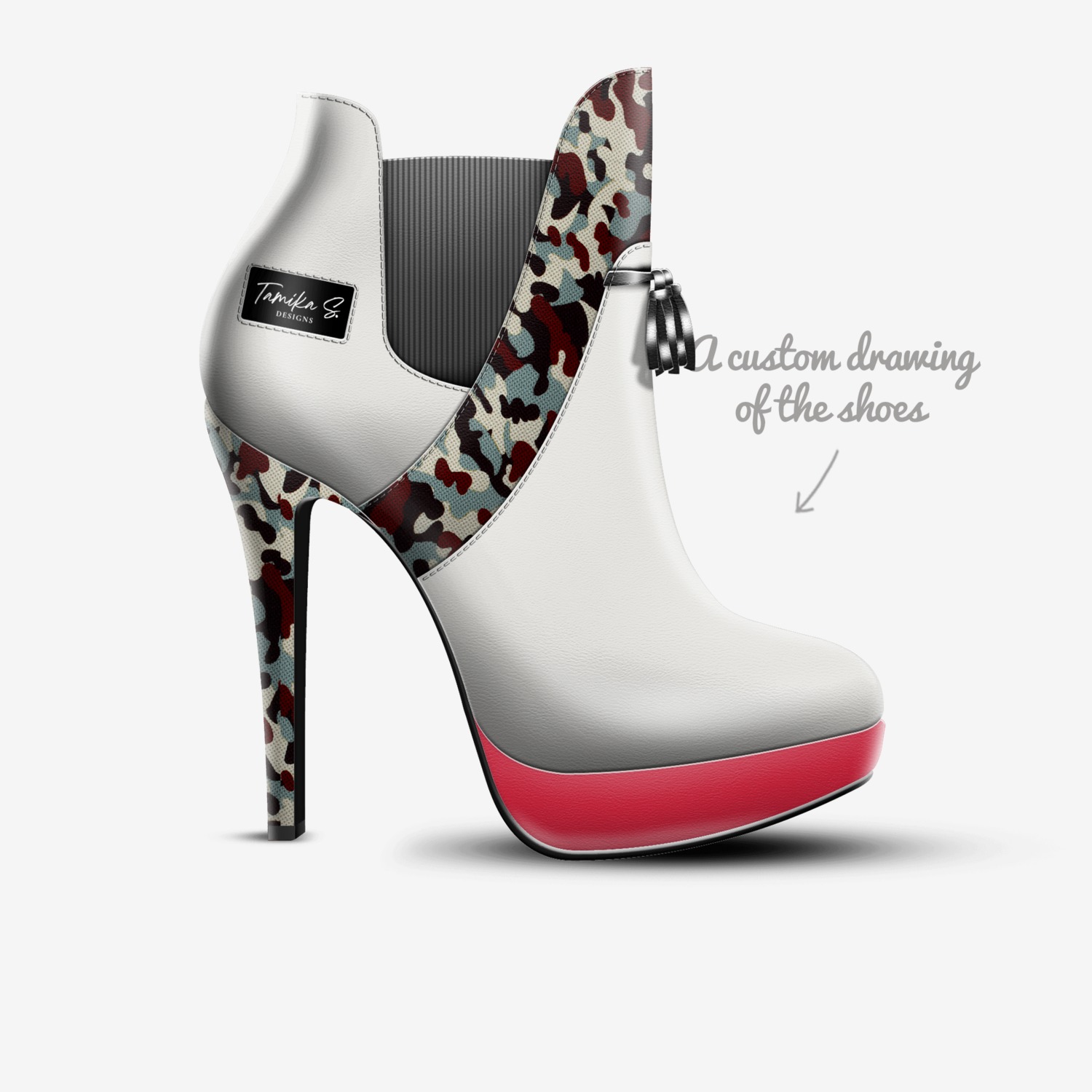 Bolder Too custom made in Italy shoes by Tamika S | Sketch view
