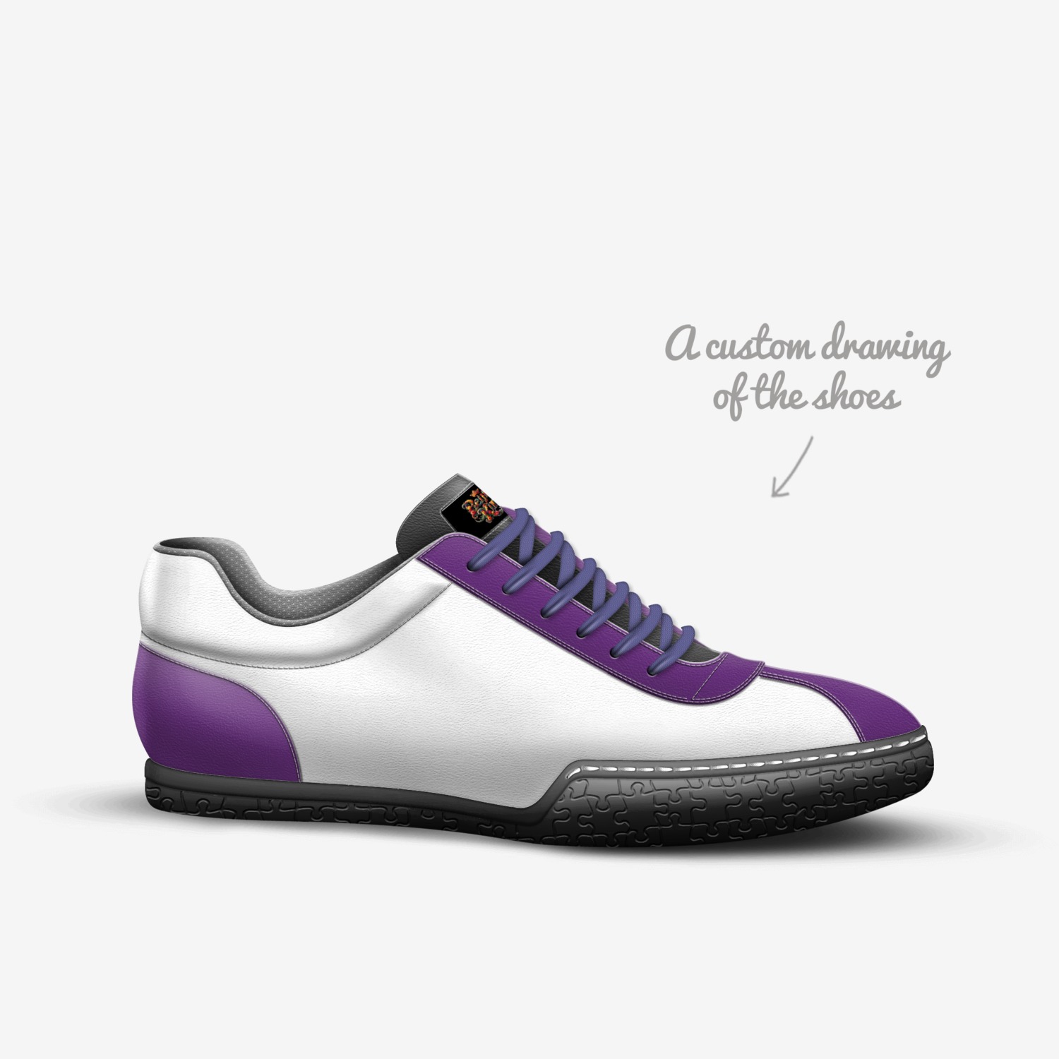 JC 3’s custom made in Italy shoes by Robin Zachary Hughes | Sketch view
