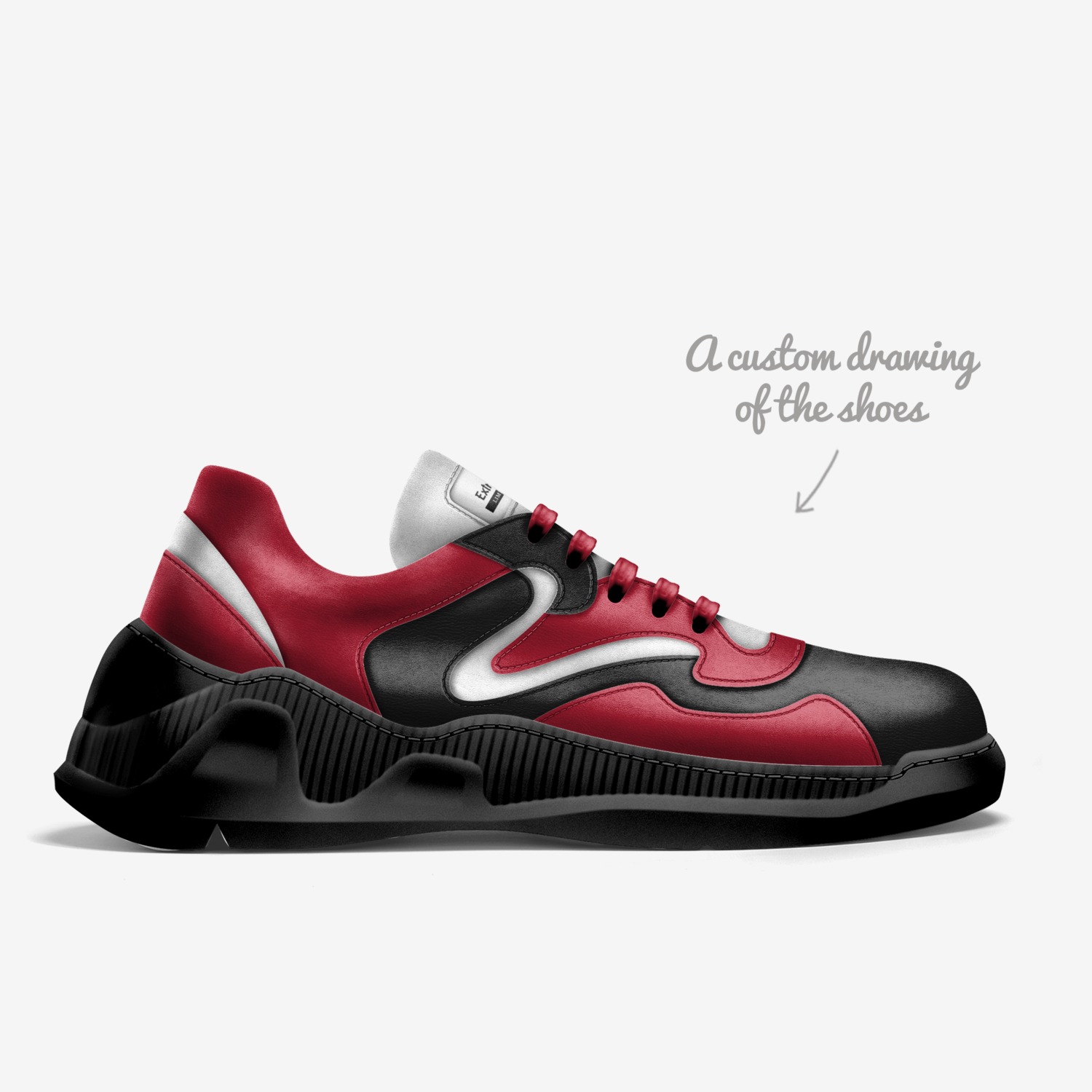 Extreme NDO custom made in Italy shoes by T Marie | Sketch view