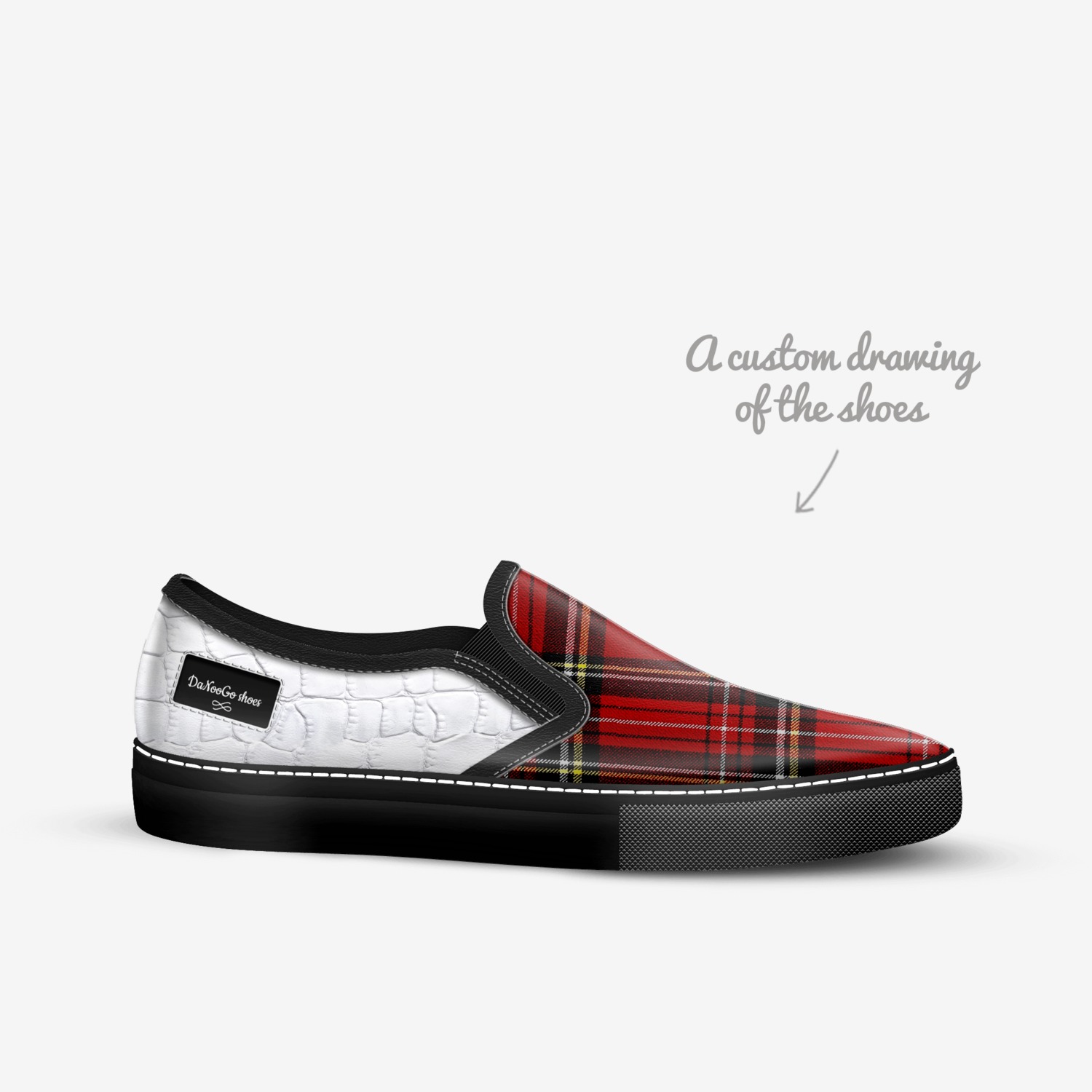 DaNooGo shoes  custom made in Italy shoes by Shametrice Douglas | Sketch view