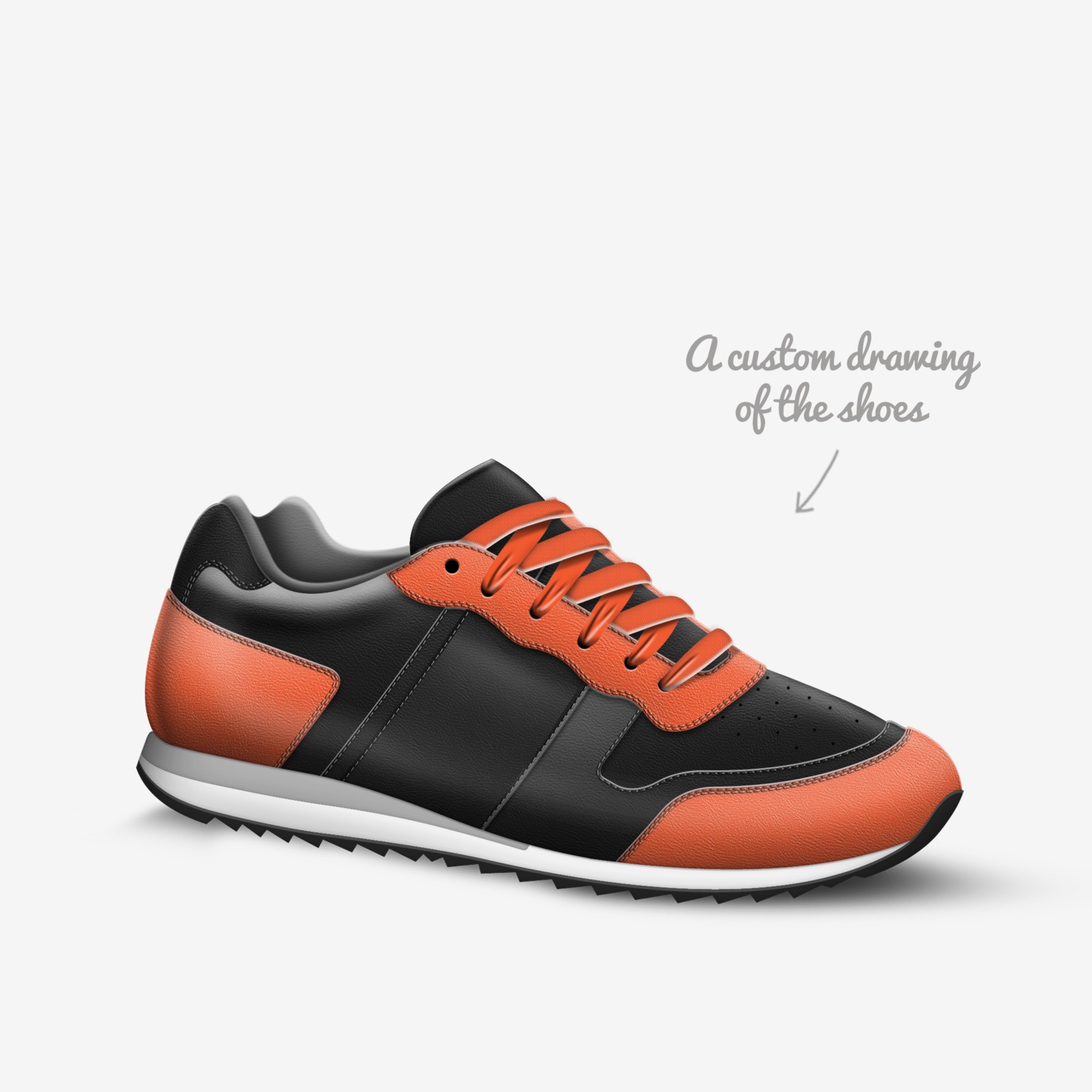 Random custom made in Italy shoes by Digital Chef | Sketch view