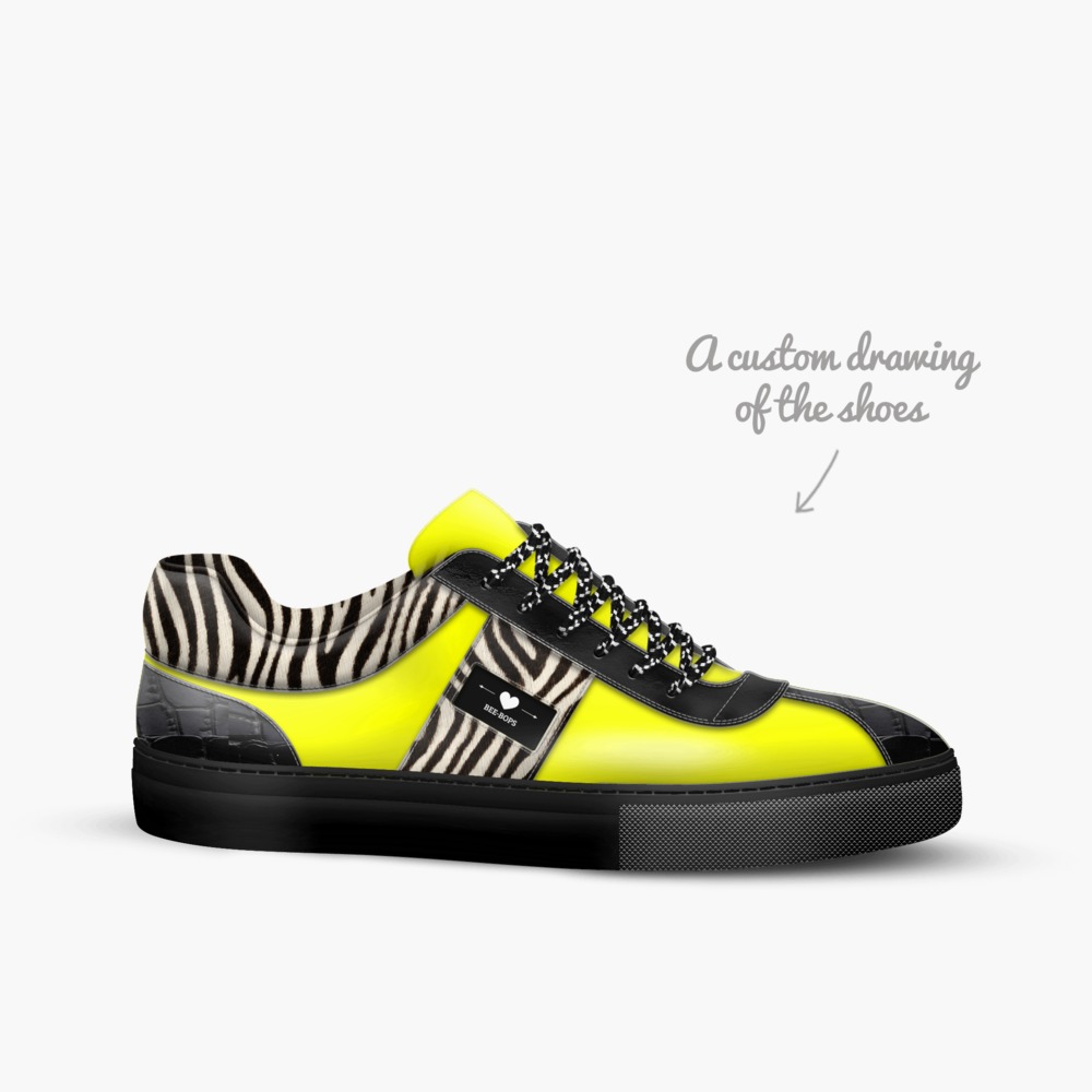 Bee-Bops limited edition shoe Bee-Bops artisan made in Italy shoes by Heather Browning
