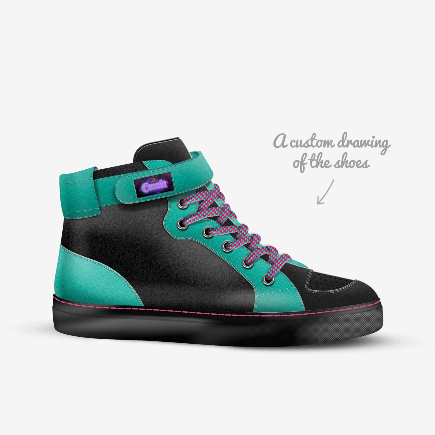 Cosmix custom made in Italy shoes by Joseph vancaeneghem | Sketch view