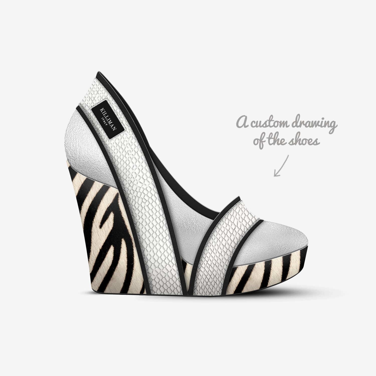 KILLIMAN custom made in Italy shoes by Damien Moulomba | Sketch view