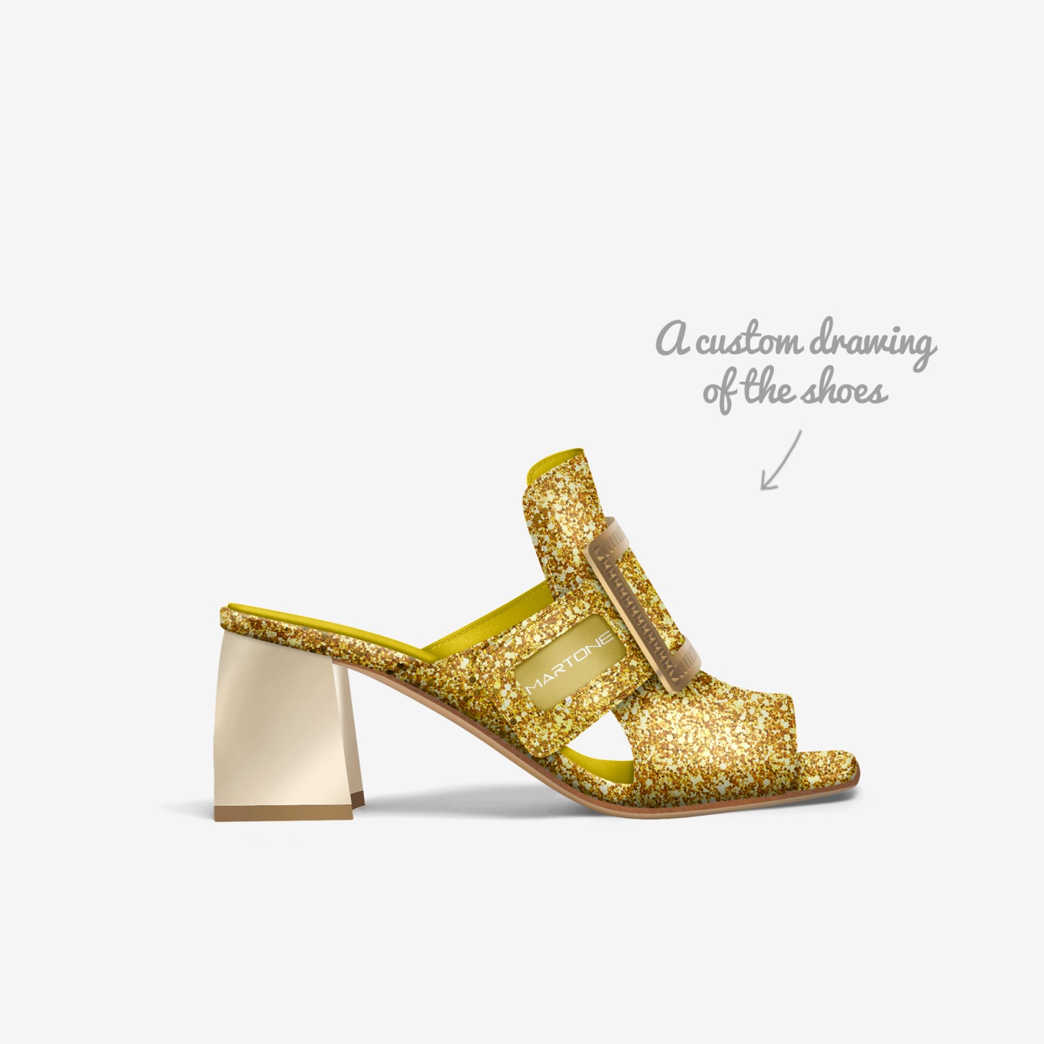 MARTONE custom made in Italy shoes by Martone The Emperor Of House Music | Sketch view
