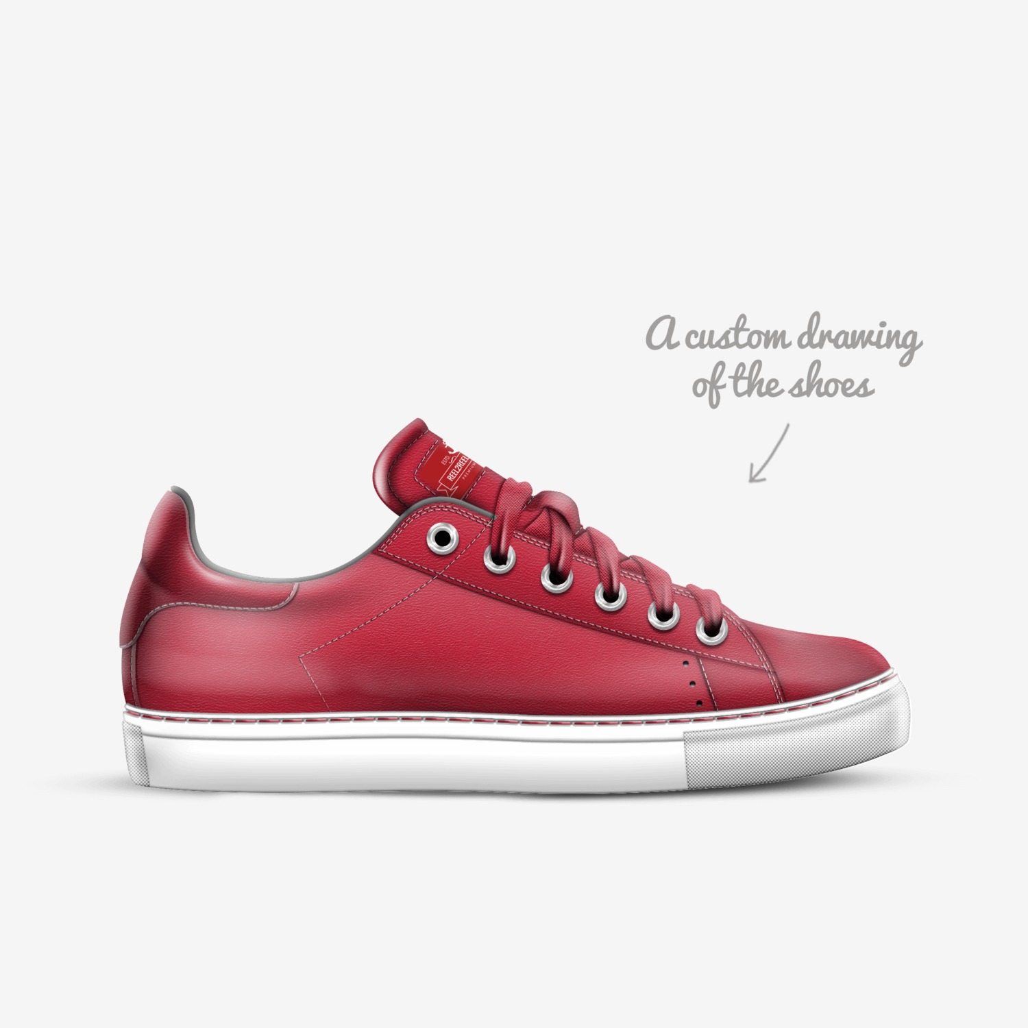 R2RK custom made in Italy shoes by Reel2reel Kustoms | Sketch view