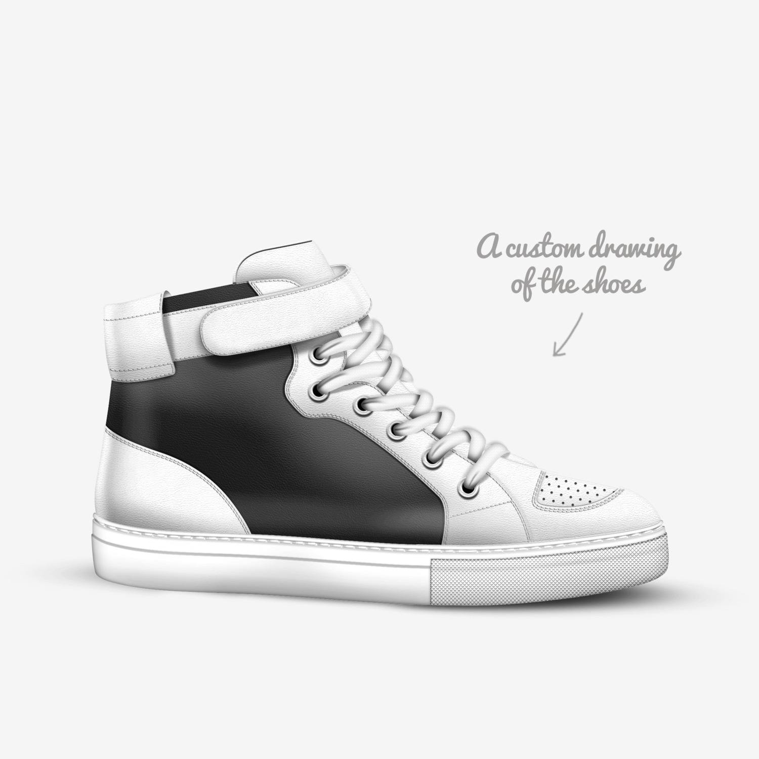 sasasasasa custom made in Italy shoes by Luca Alive | Sketch view