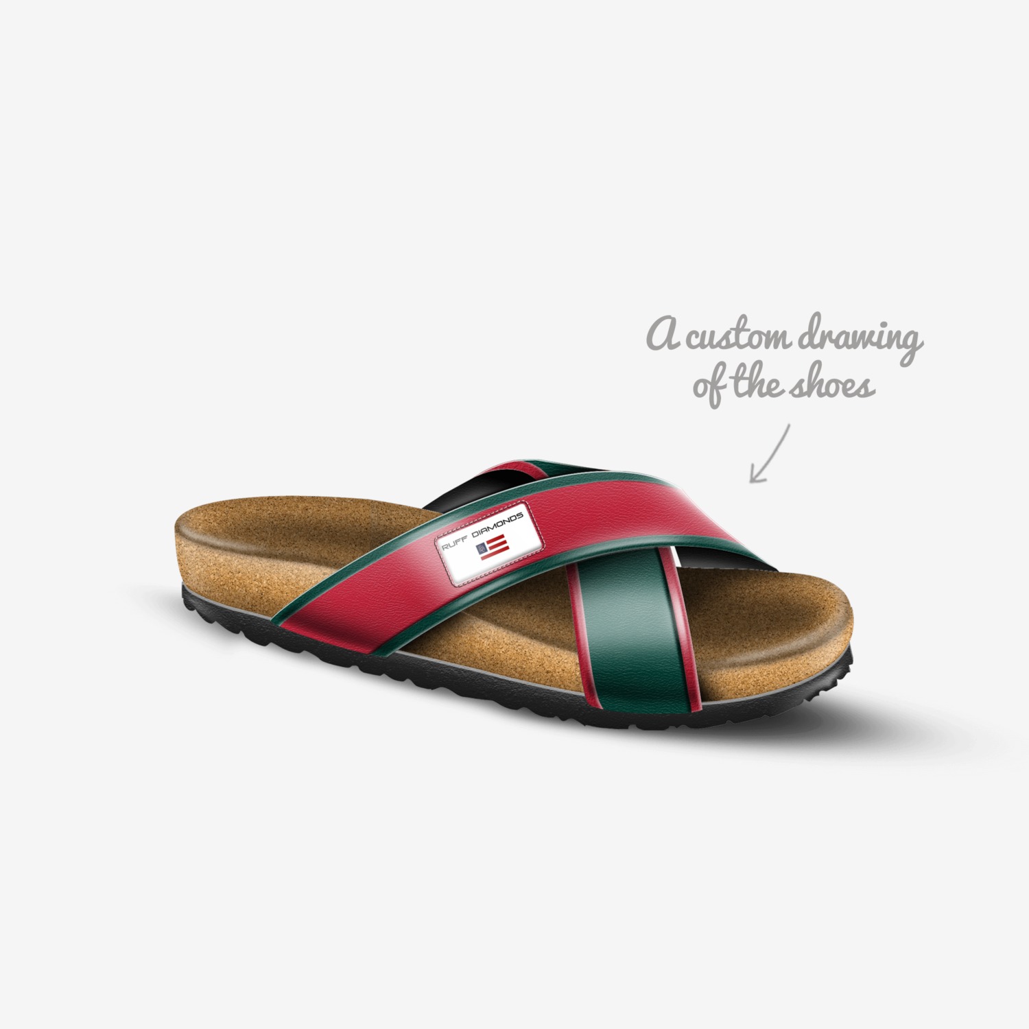 THE MALIBU custom made in Italy shoes by Shane Carter | Sketch view