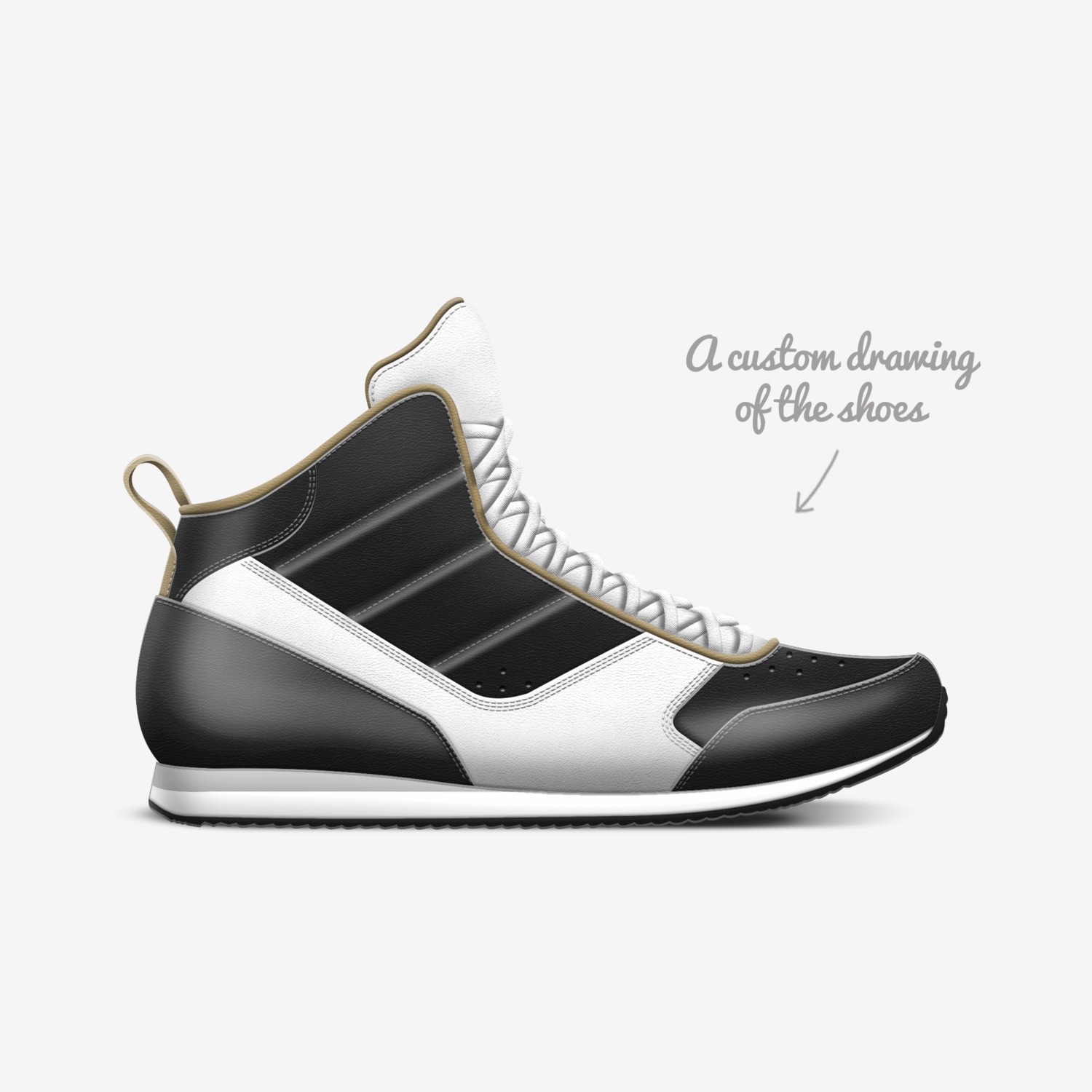 Coeus custom made in Italy shoes by Shawn Mckay | Sketch view