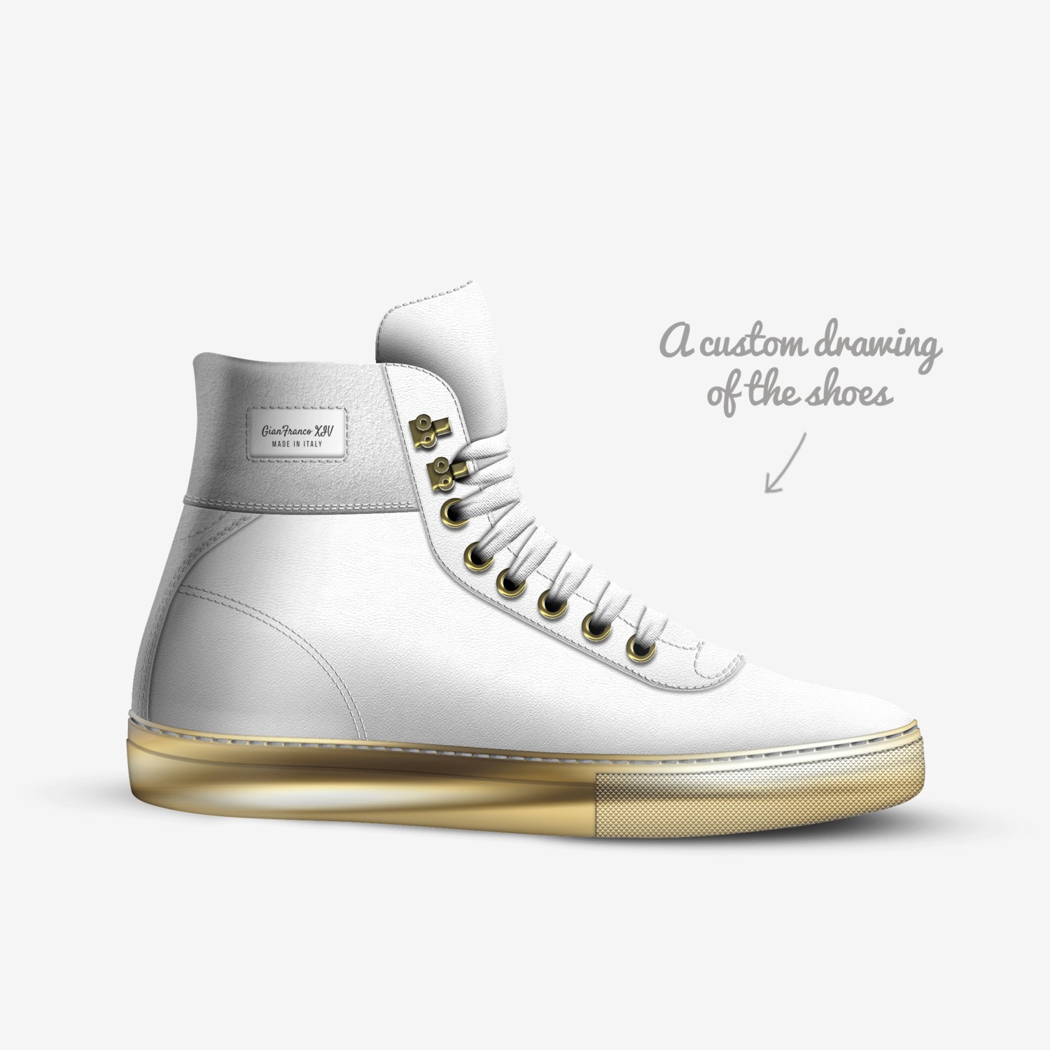 GianFranco XIV custom made in Italy shoes by Jason Best | Sketch view