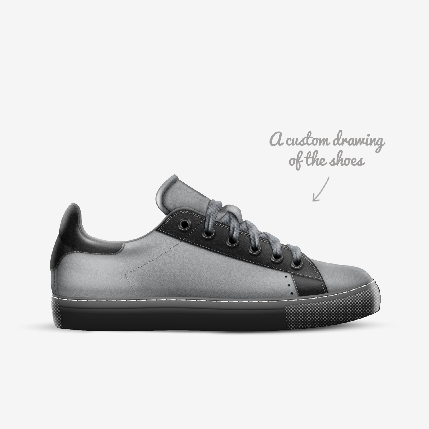 J$D custom made in Italy shoes by L Love | Sketch view