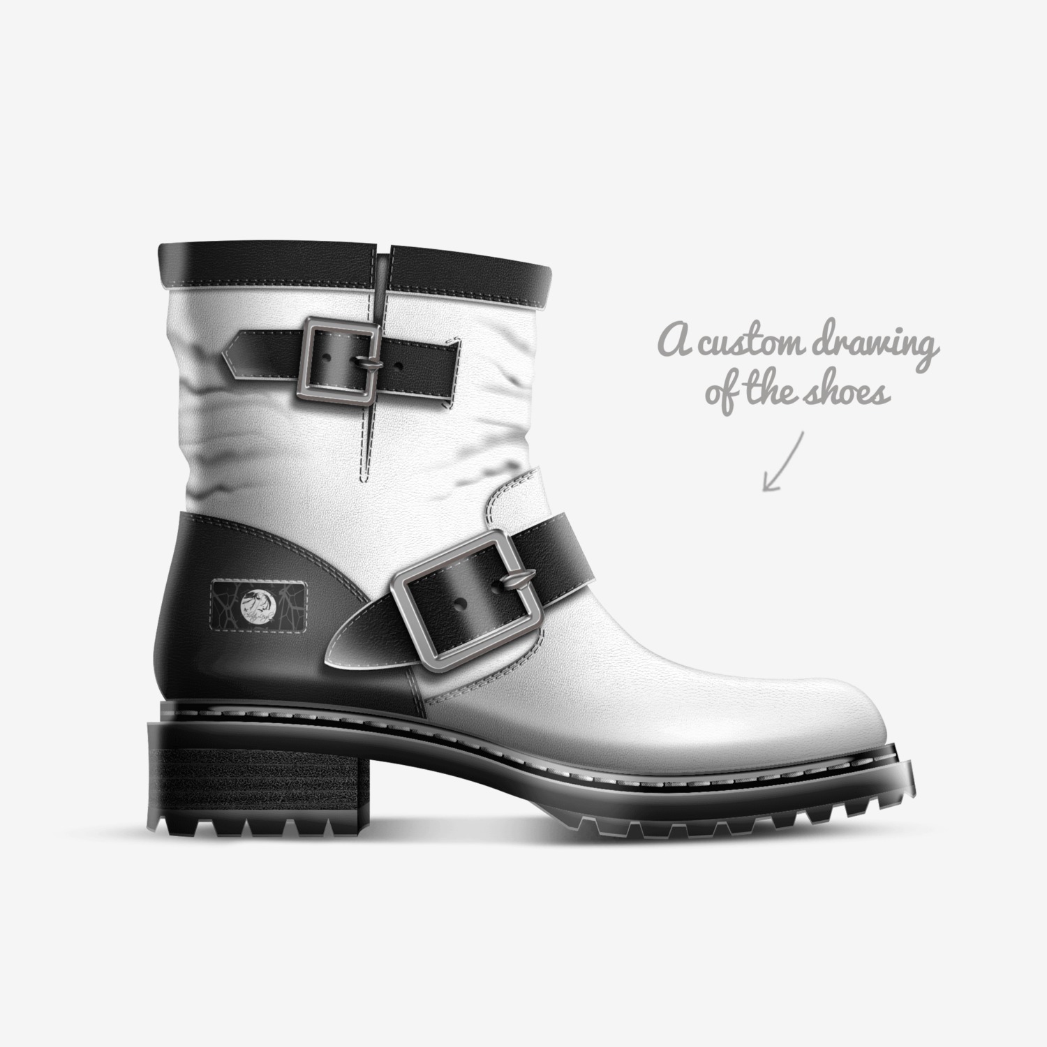 Signature custom made in Italy shoes by Christy Leigh | Sketch view