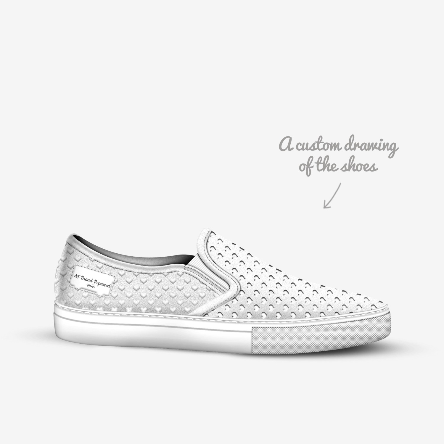 AF Brand Pepaseed custom made in Italy shoes by Michael Millis | Sketch view