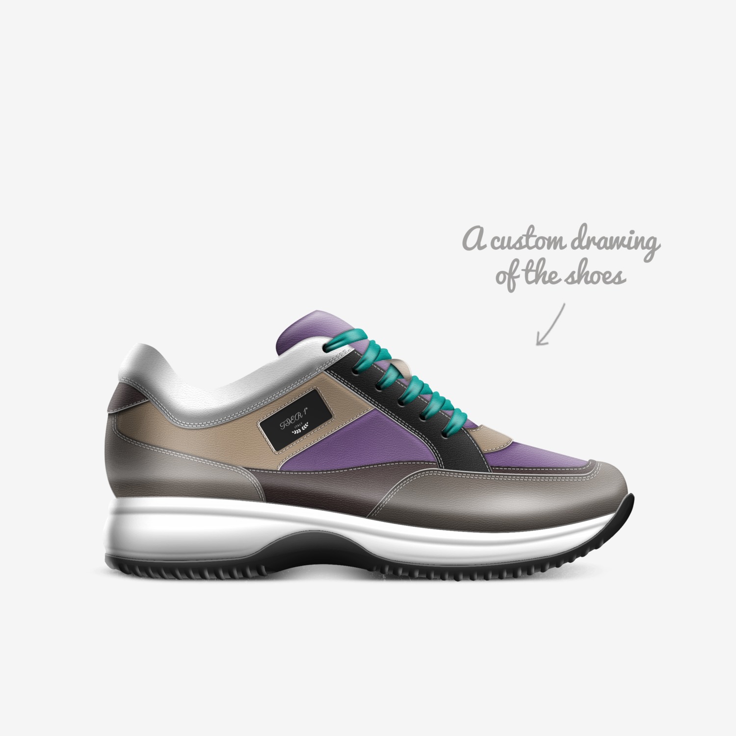 TIER 1* custom made in Italy shoes by Brandon Cummings | Sketch view