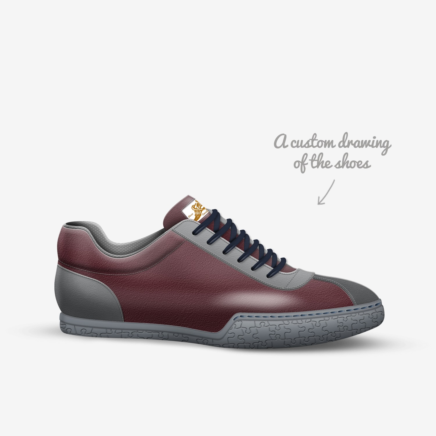 9VO custom made in Italy shoes by Zo Duncan | Sketch view