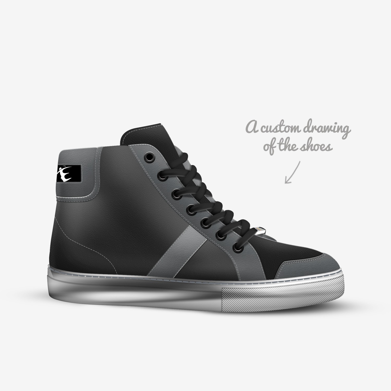 EBS-Midnight custom made in Italy shoes by Sasha P | Sketch view