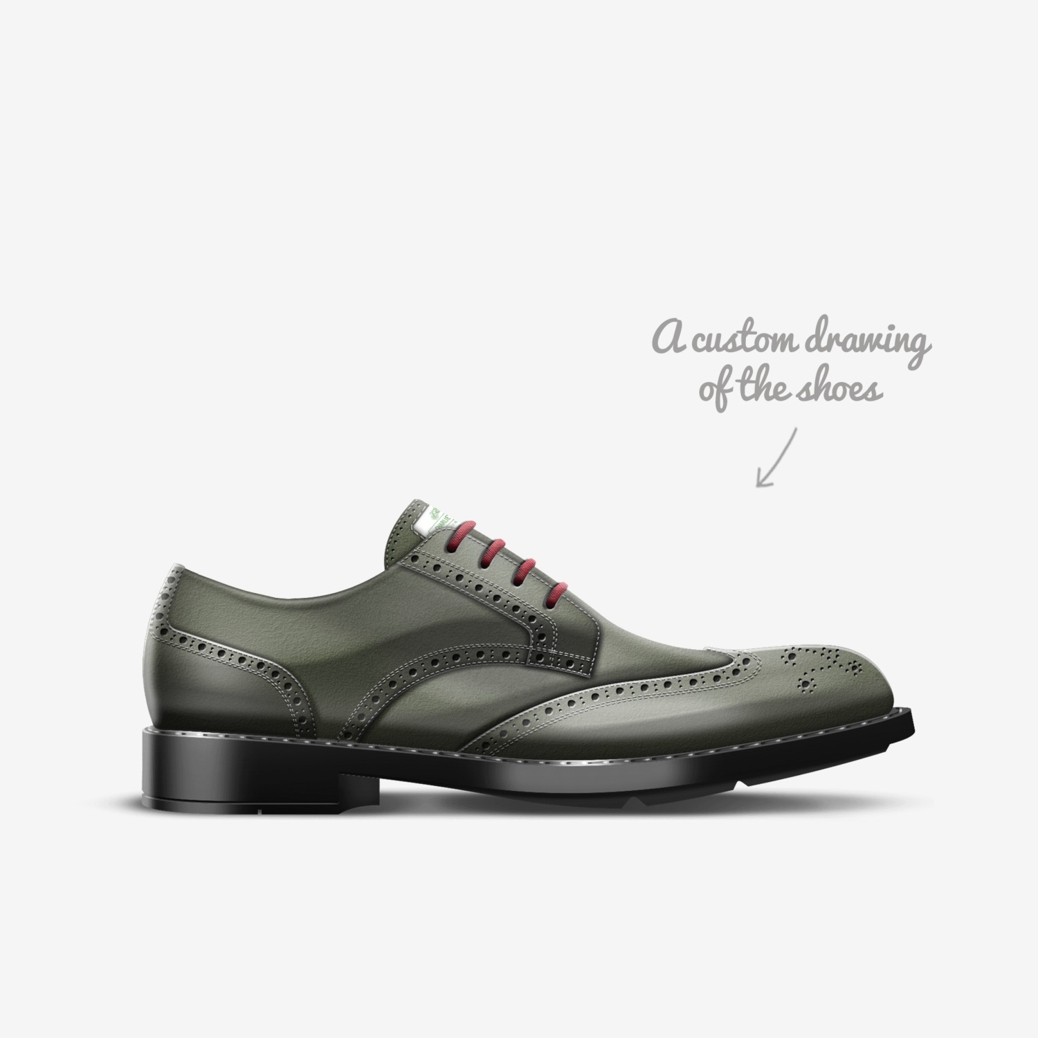 Charlie's Shoes custom made in Italy shoes by C Cunningham | Sketch view