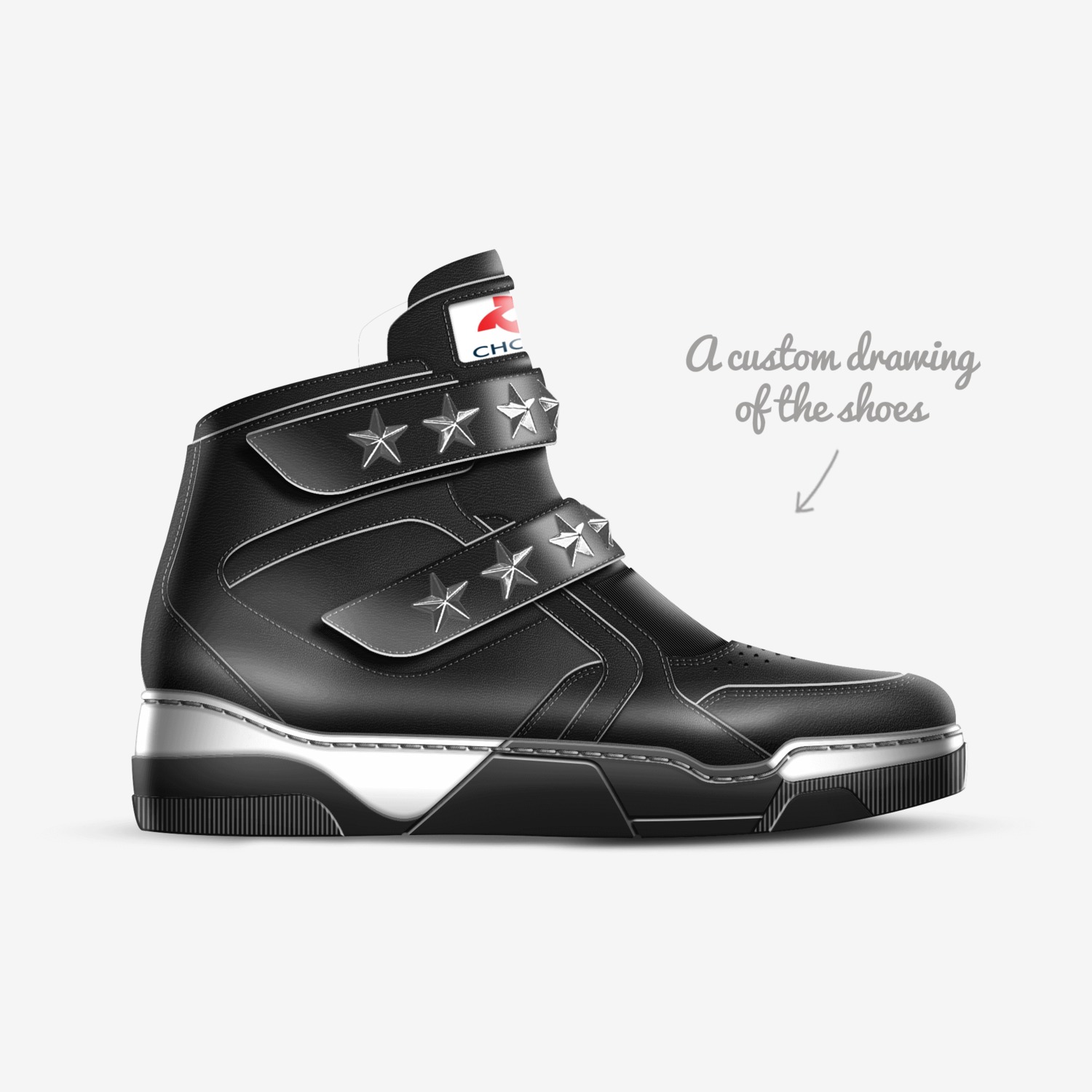 CHORSE custom made in Italy shoes by Khalaf Alenezi | Sketch view