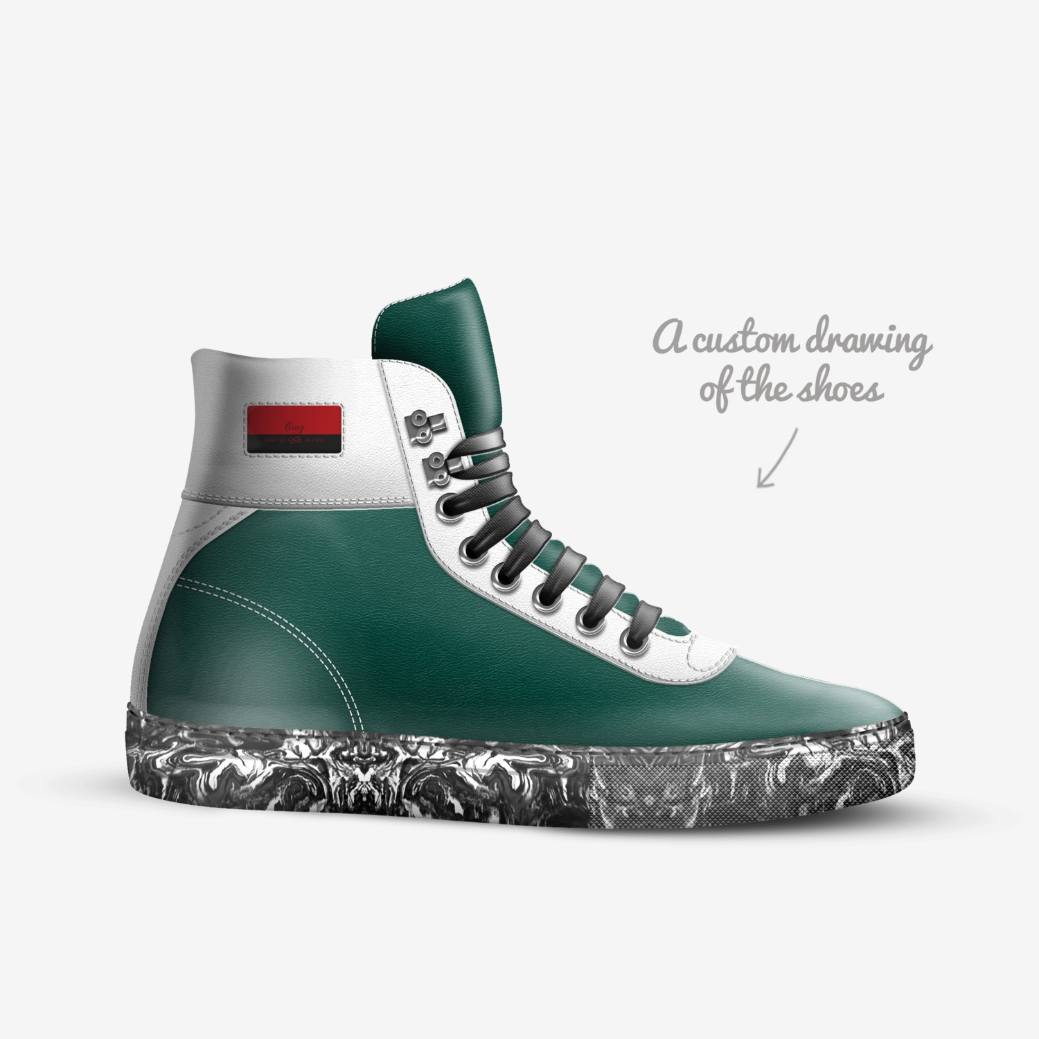 Sams  custom made in Italy shoes by Sammy | Sketch view
