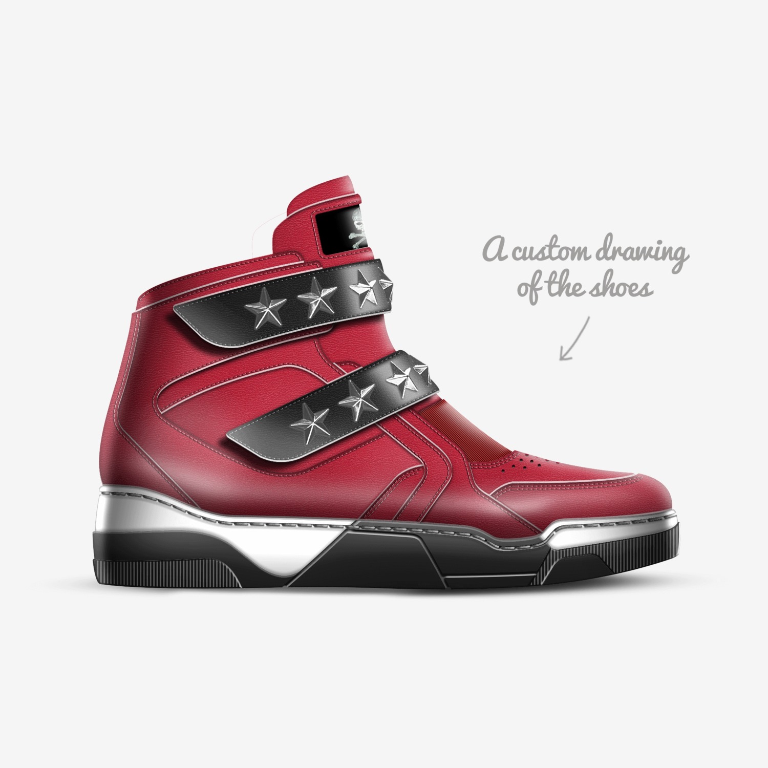 GODS custom made in Italy shoes by Brandon Cleary | Sketch view