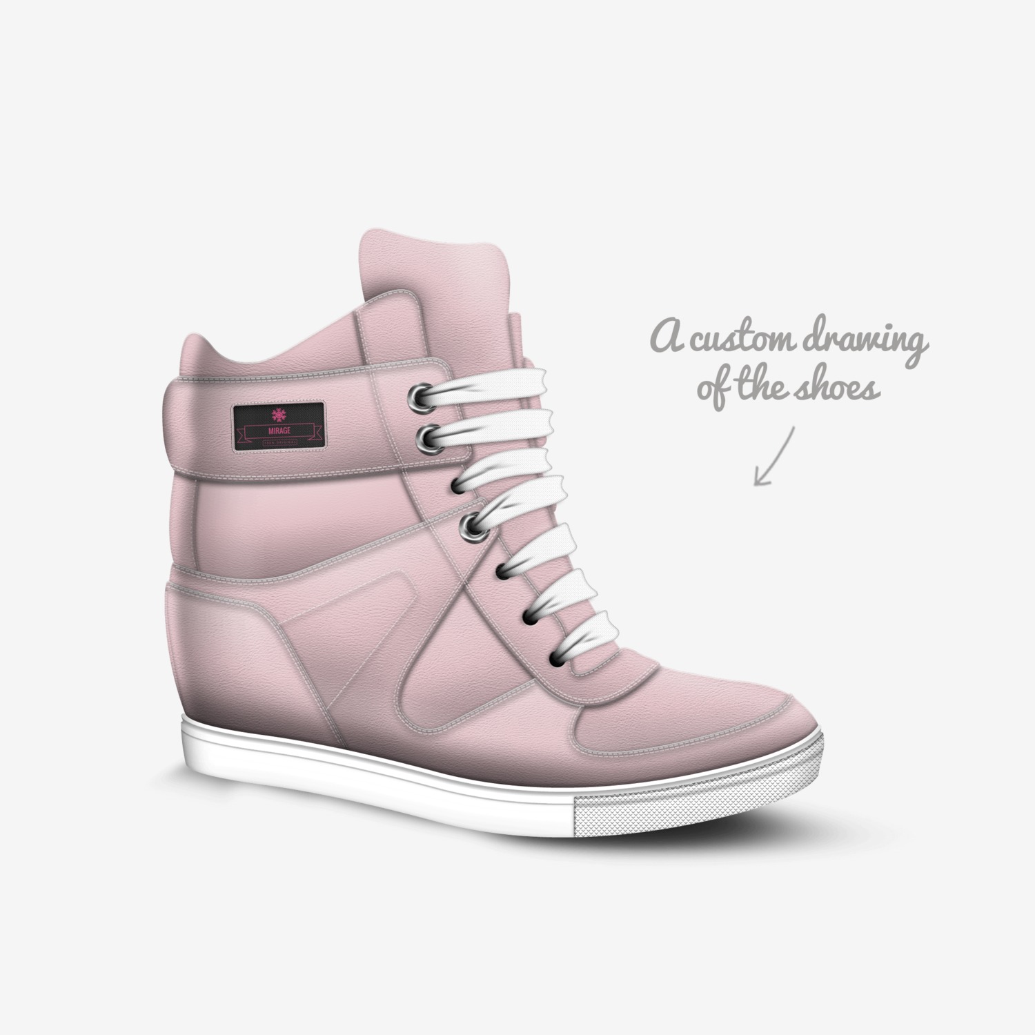 Mirage custom made in Italy shoes by Jhalil Kavan Simpson | Sketch view