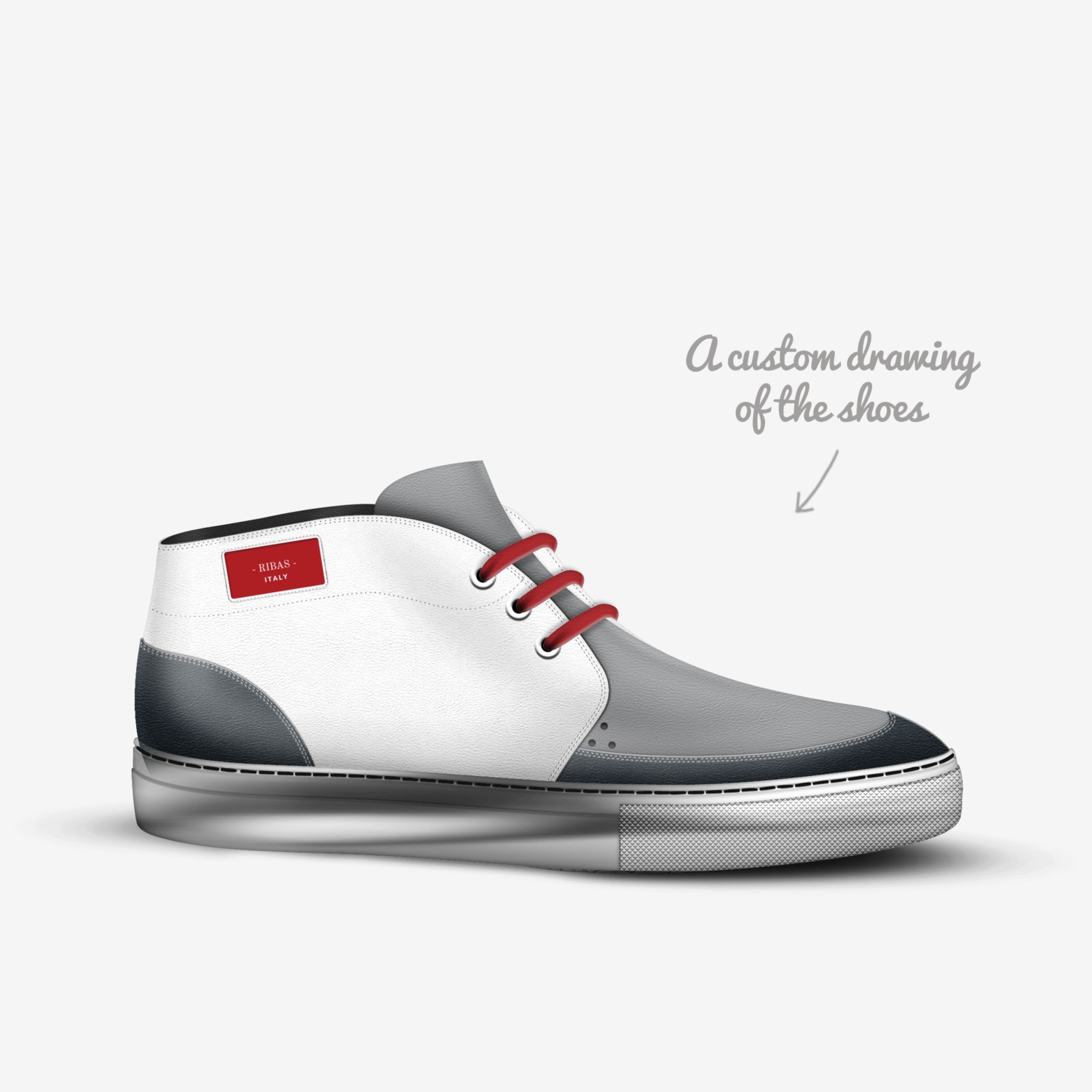 RIBAS custom made in Italy shoes by Joseph Ribas | Sketch view