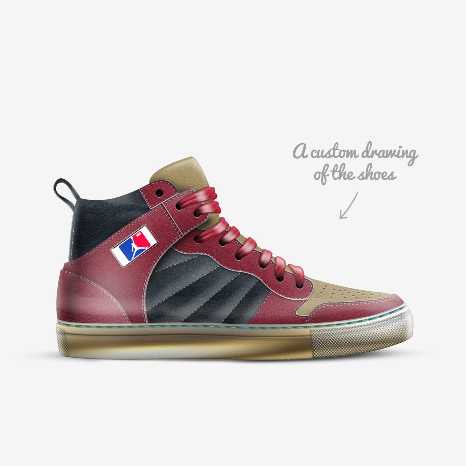 Jordons custom made in Italy shoes by  | Sketch view