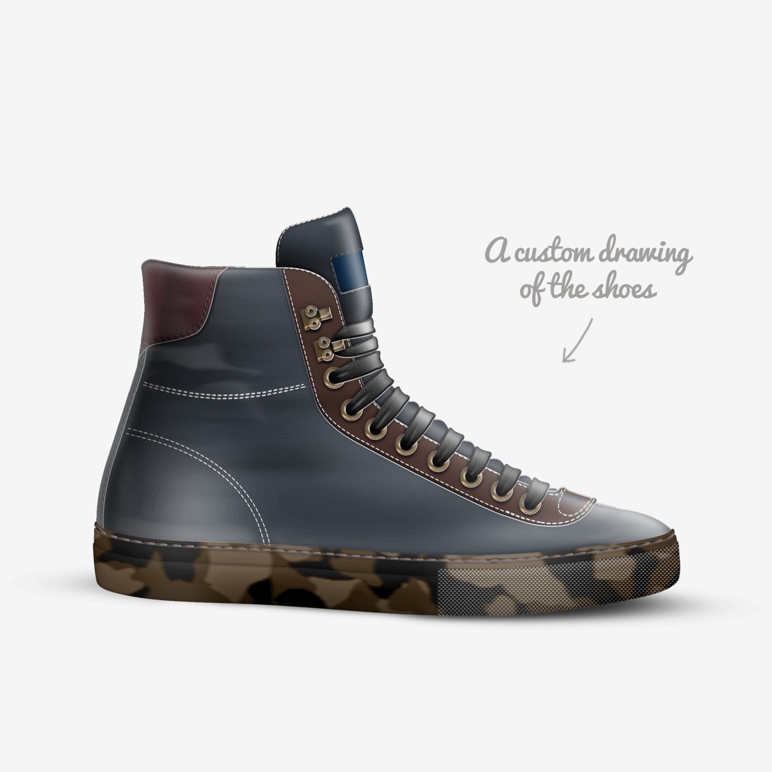 Spiceice custom made in Italy shoes by Darren Davis-kandler | Sketch view