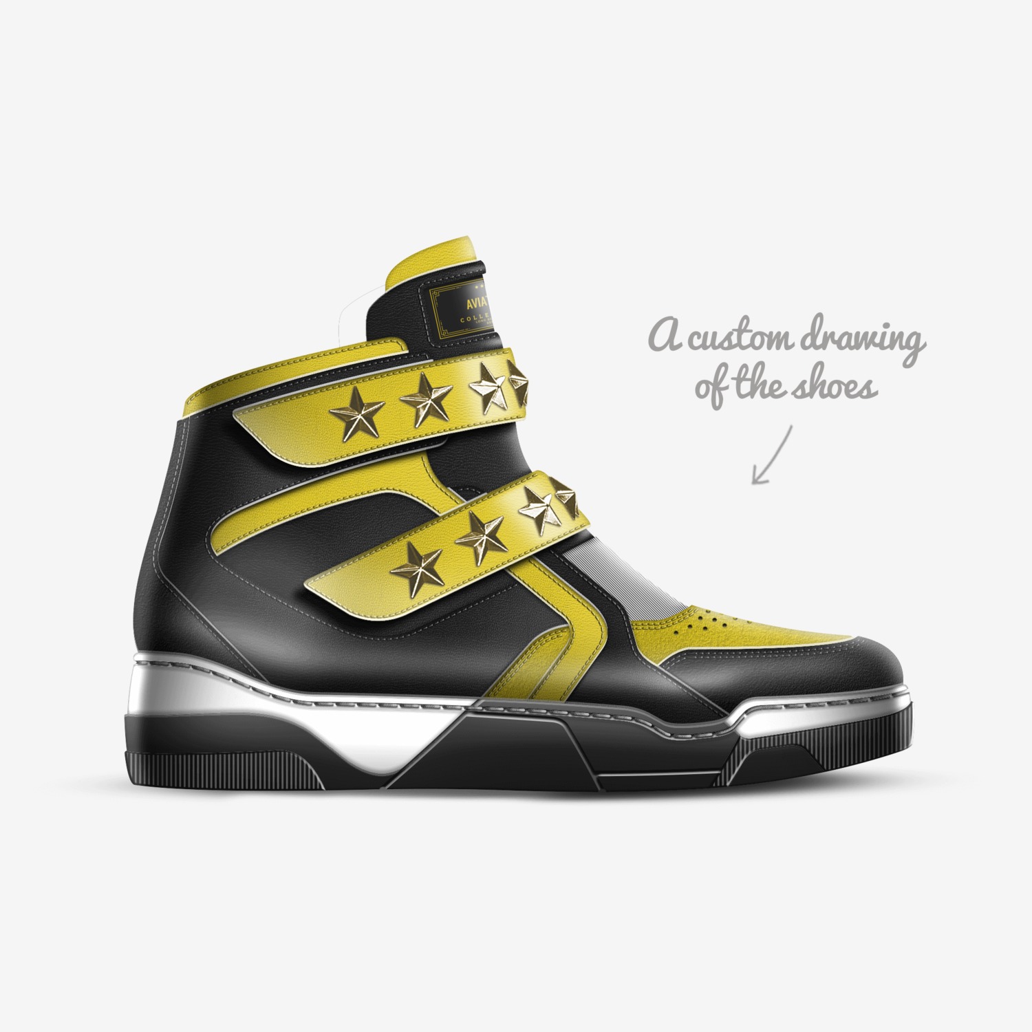AVIATORS custom made in Italy shoes by Xalo Incorporated | Sketch view