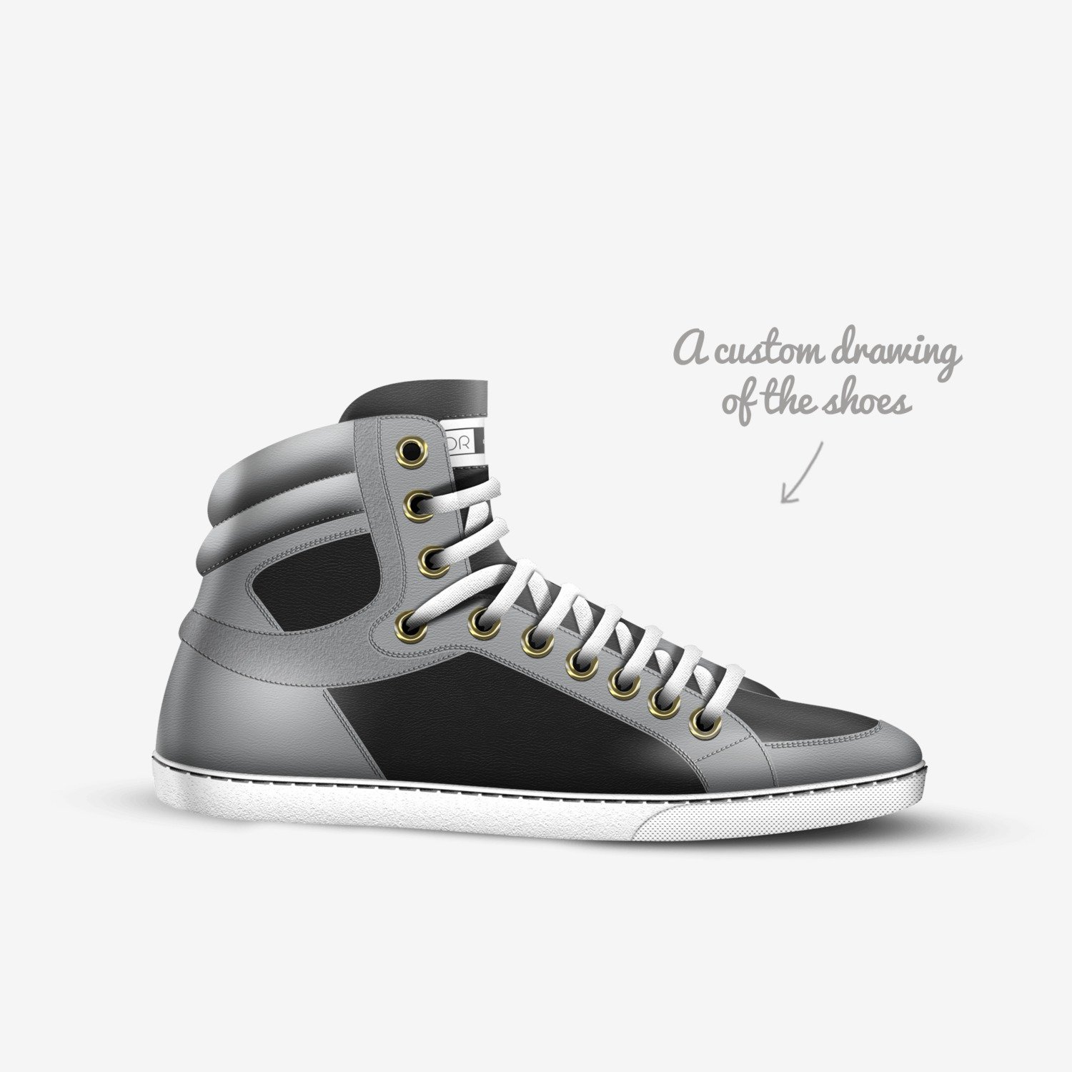 DINERO'S custom made in Italy shoes by Dinero Rápido | Sketch view