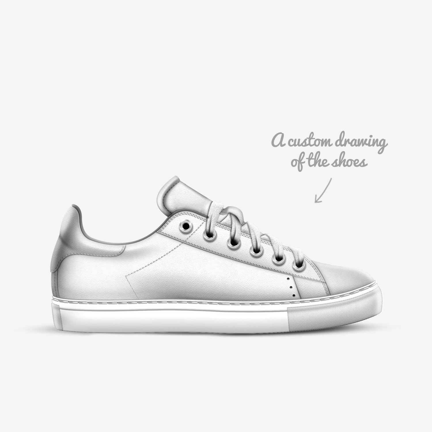 sasas custom made in Italy shoes by Luca Alive | Sketch view