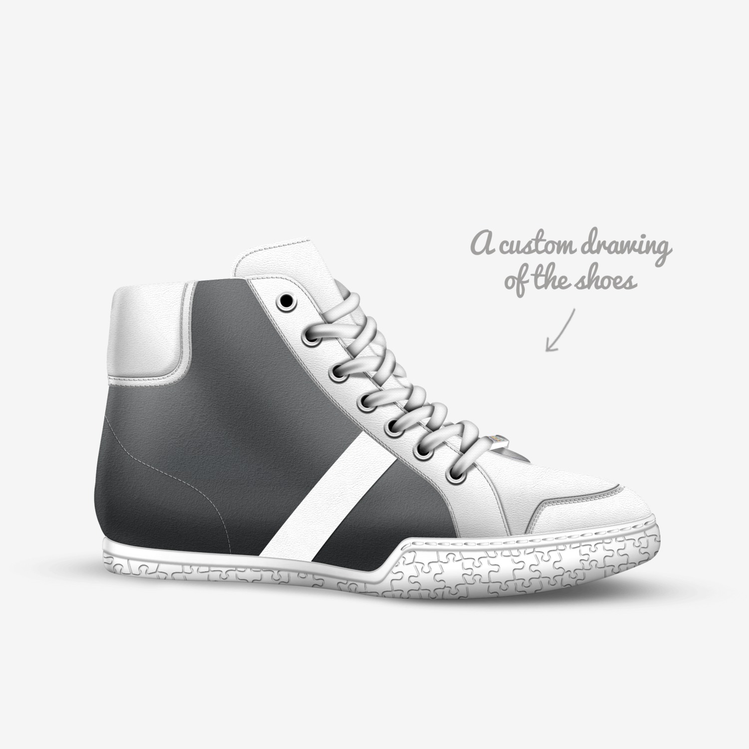 ssss custom made in Italy shoes by Luca Alive | Sketch view