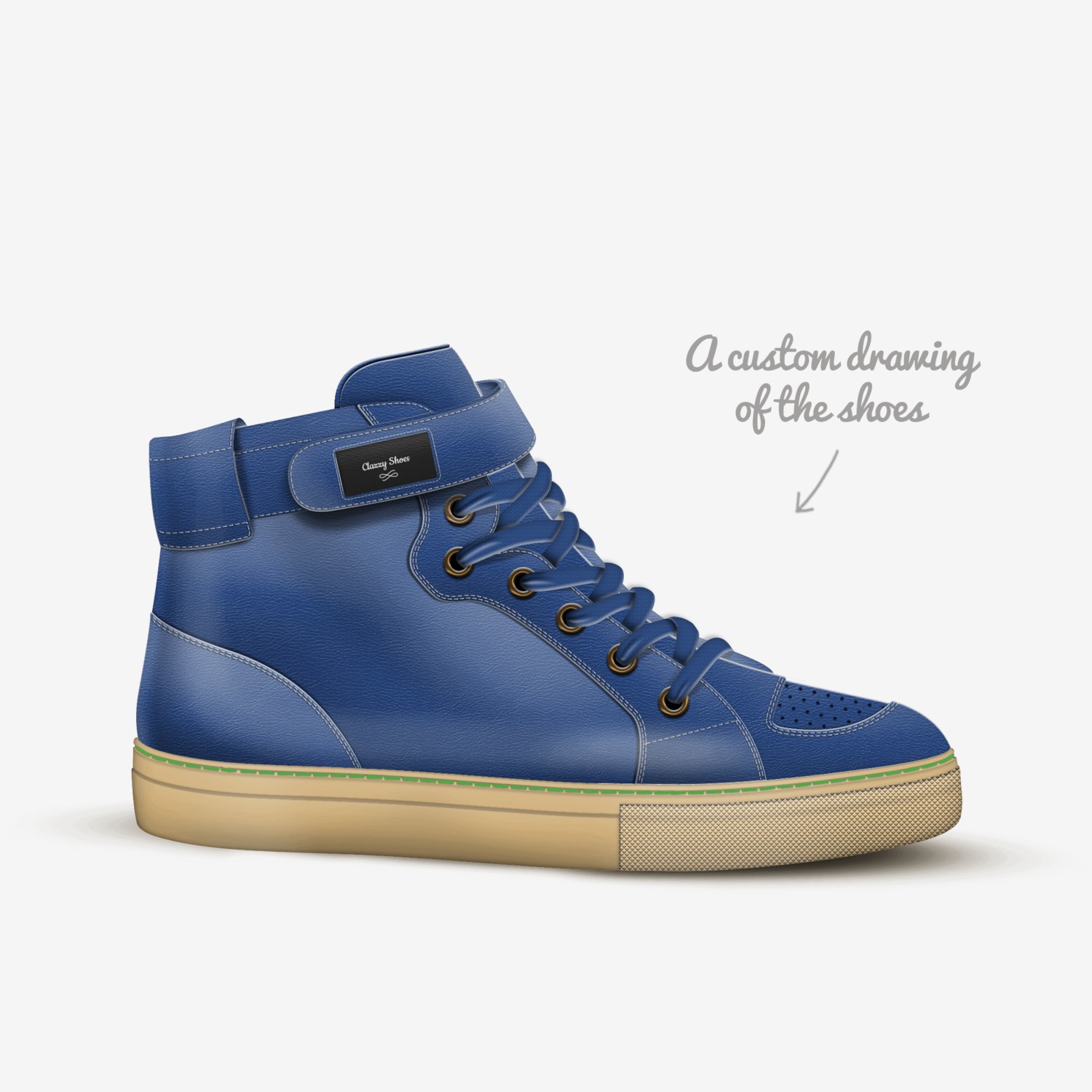 Clazzy Shoes custom made in Italy shoes by Tonique | Sketch view