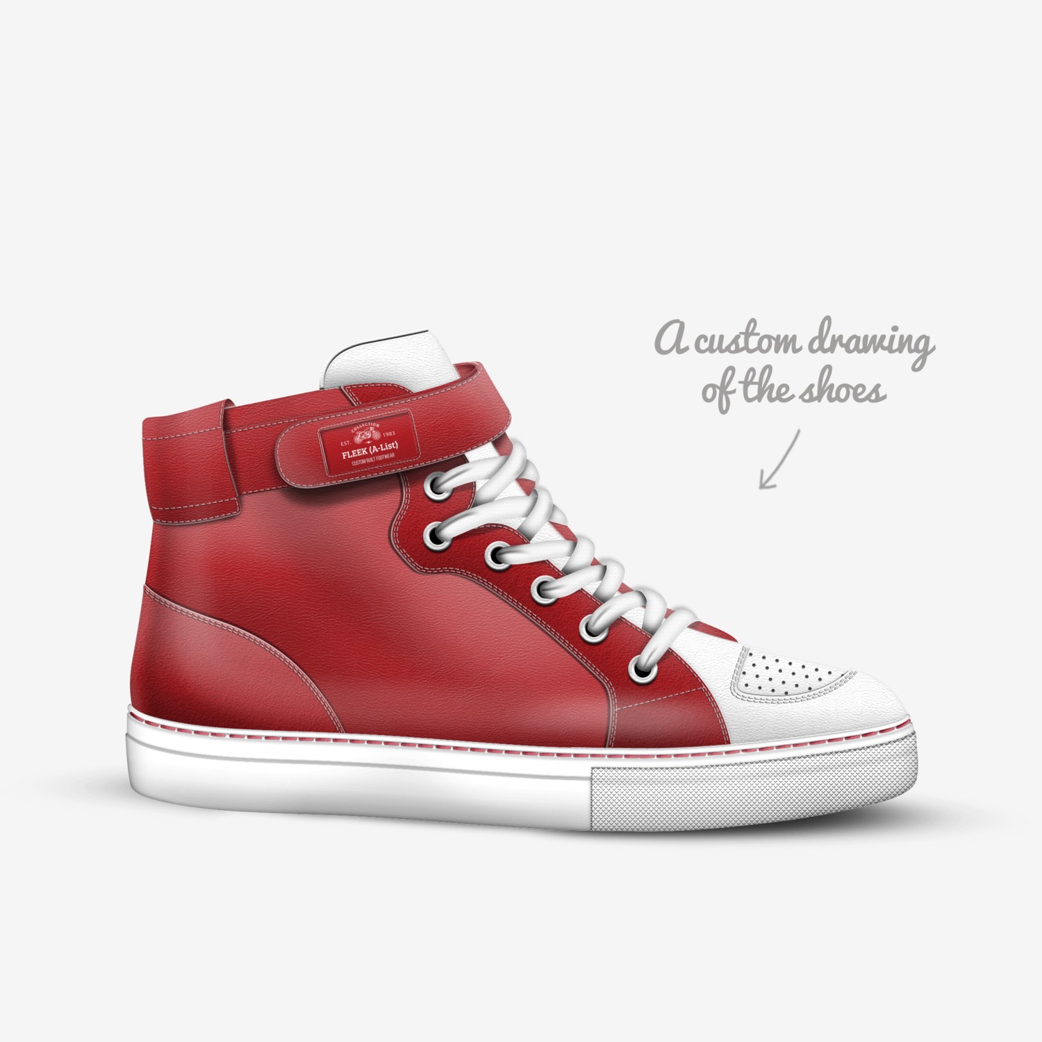 FLEEK (A-List) custom made in Italy shoes by Jamal Foster | Sketch view