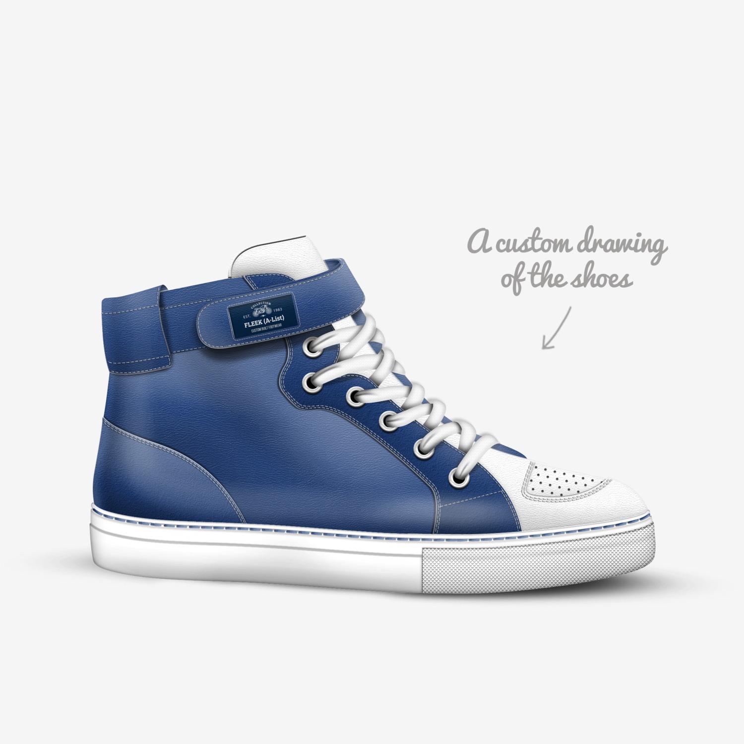 FLEEK (A-List) custom made in Italy shoes by Jamal Foster | Sketch view