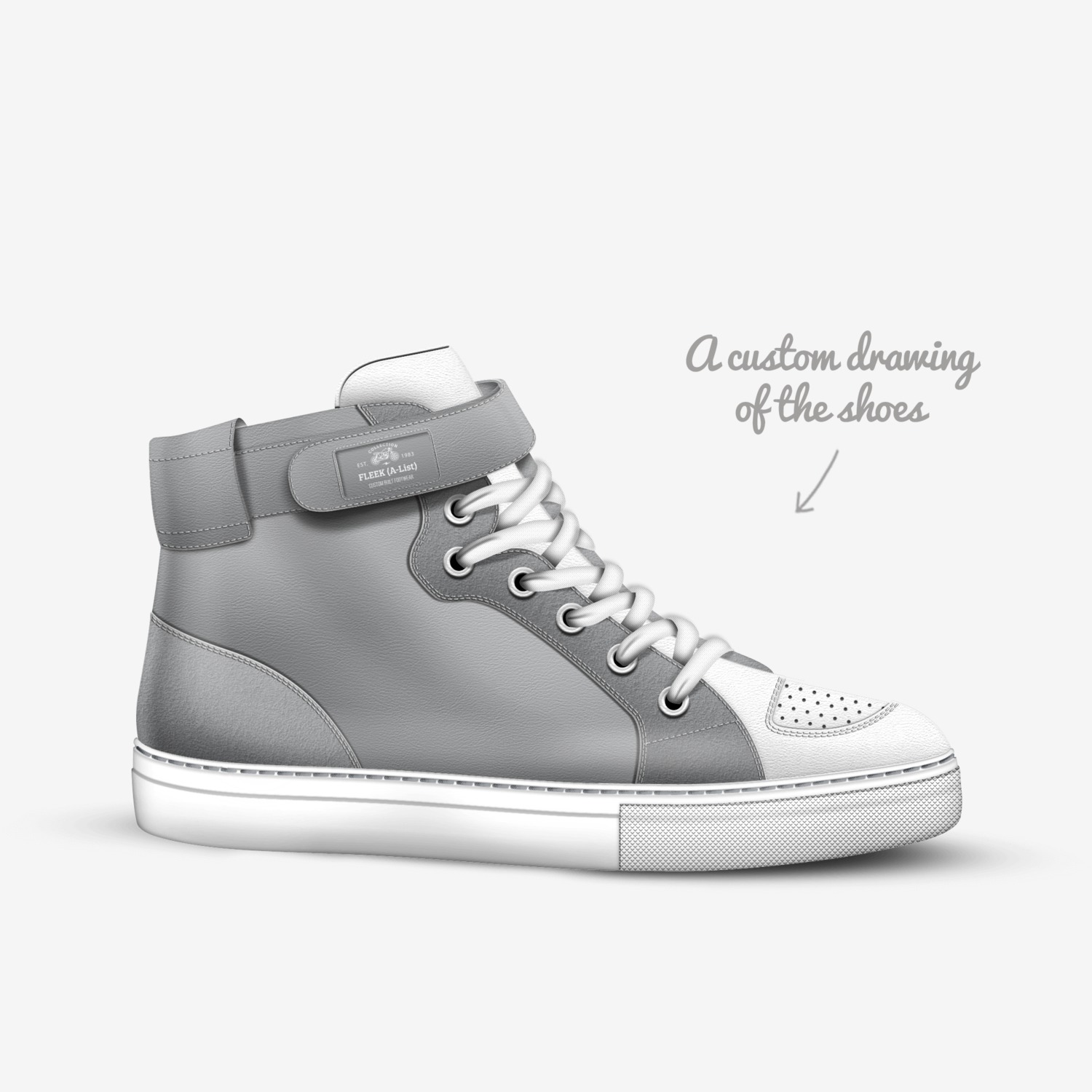 FLEEK (A-List) custom made in Italy shoes by Jamal Foster | Sketch view