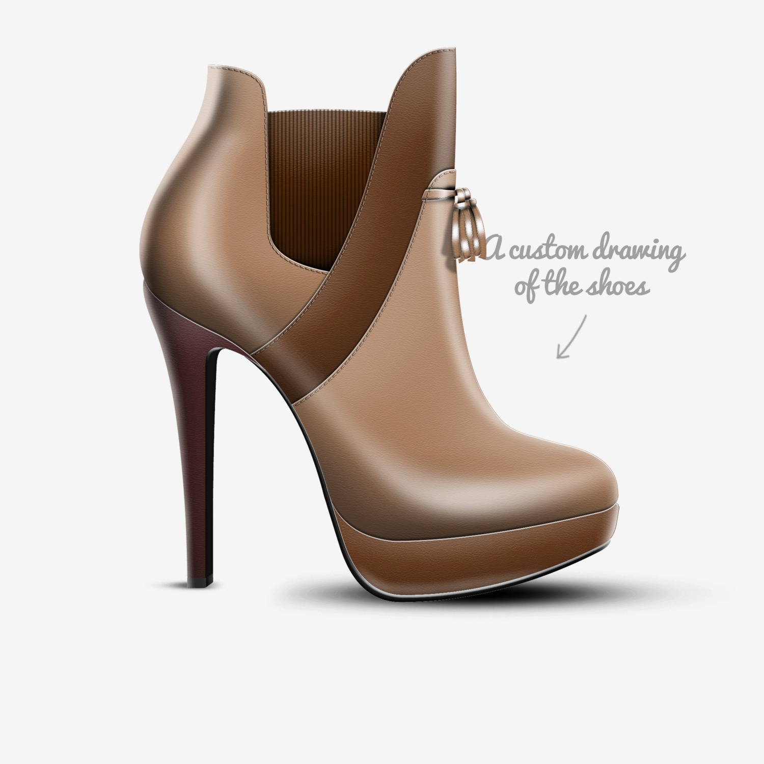 FLEEK (PIUMA) custom made in Italy shoes by Jamal Foster | Sketch view