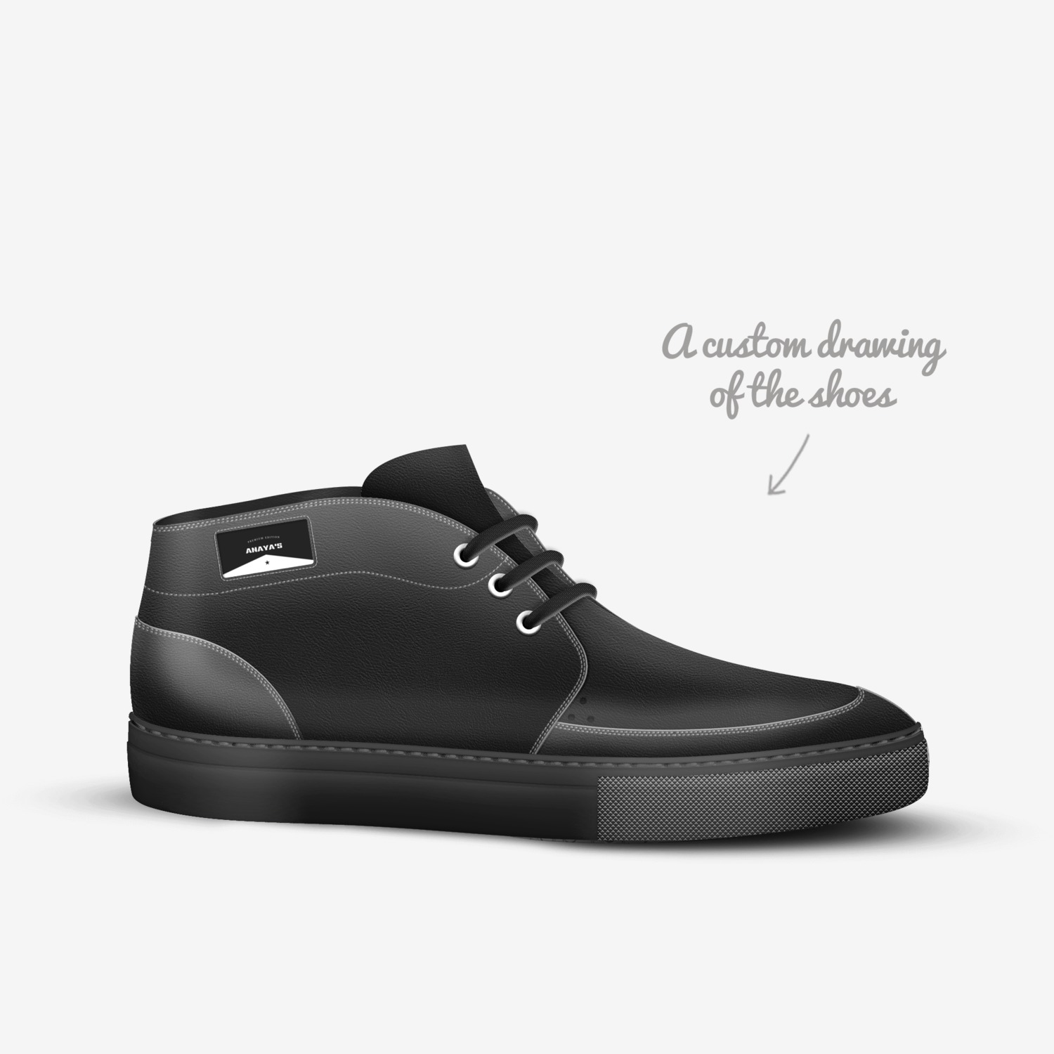 ANAYA'S  custom made in Italy shoes by Carlos Anaya | Sketch view