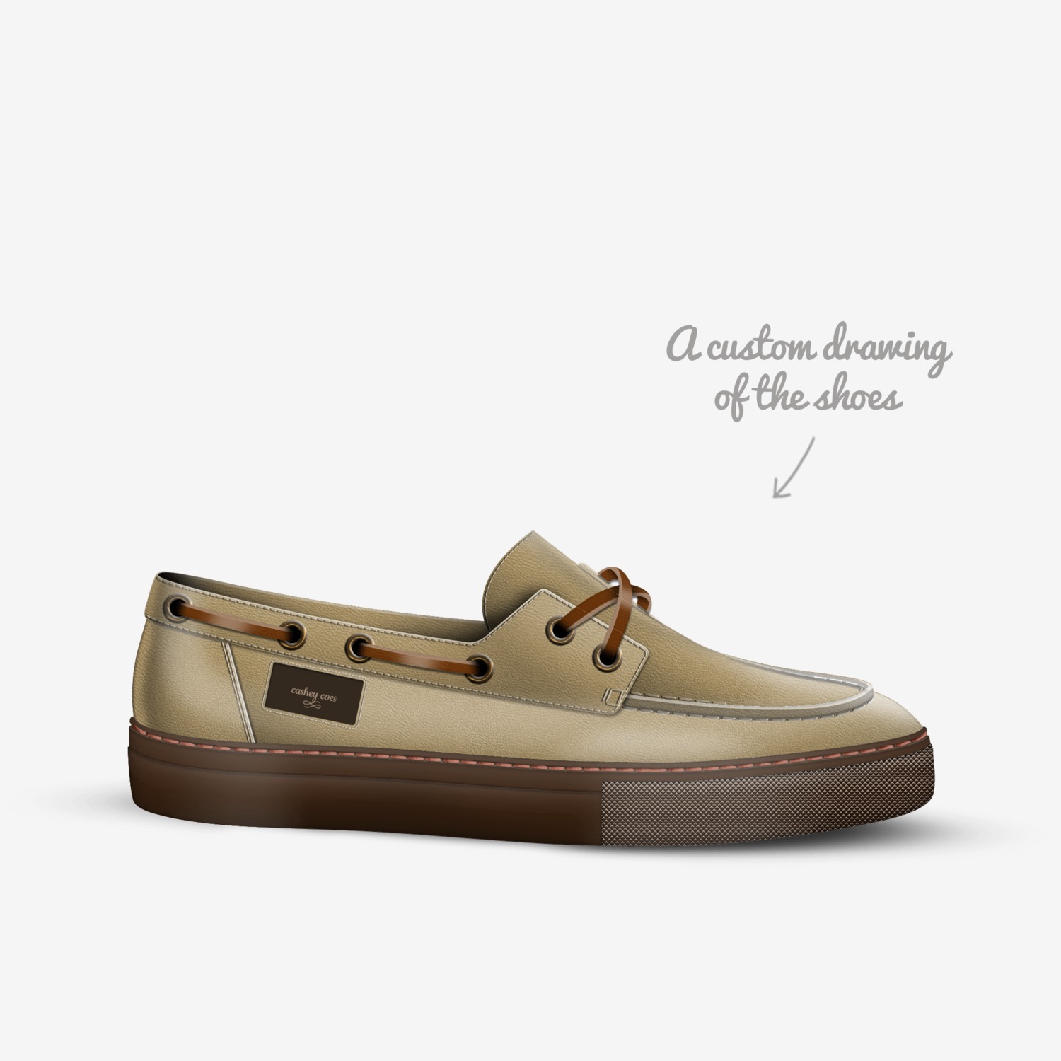 cashey coes custom made in Italy shoes by Casheycashed | Sketch view
