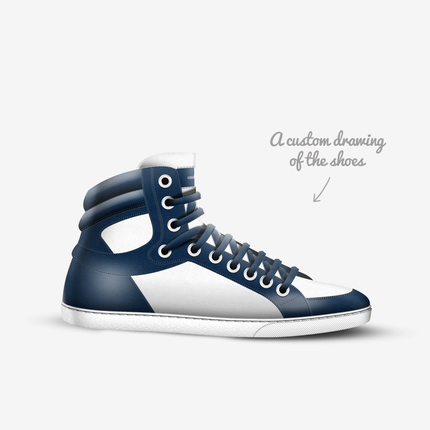 cashey coes custom made in Italy shoes by Casheycashed | Sketch view