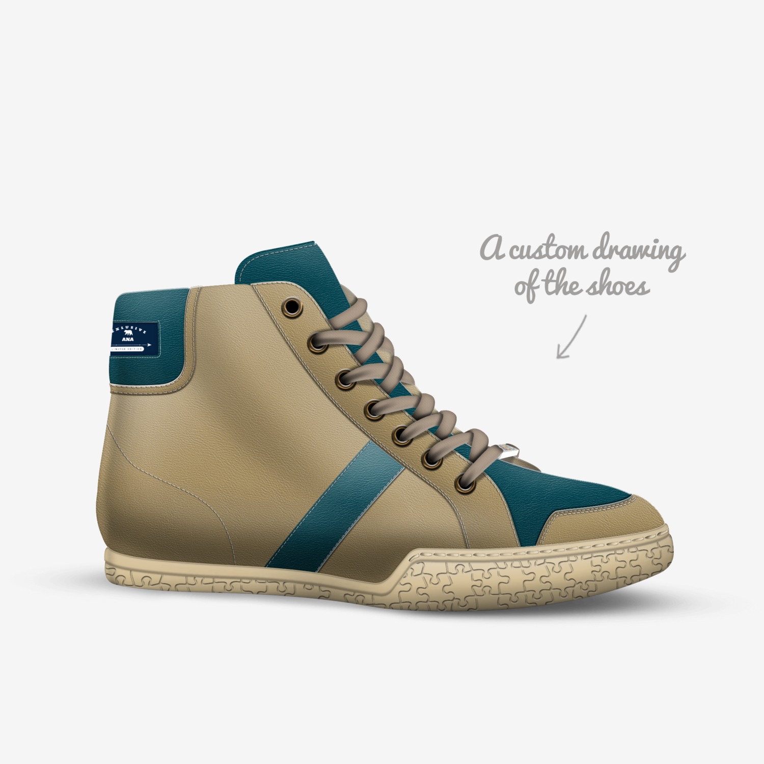 ana custom made in Italy shoes by Ana | Sketch view