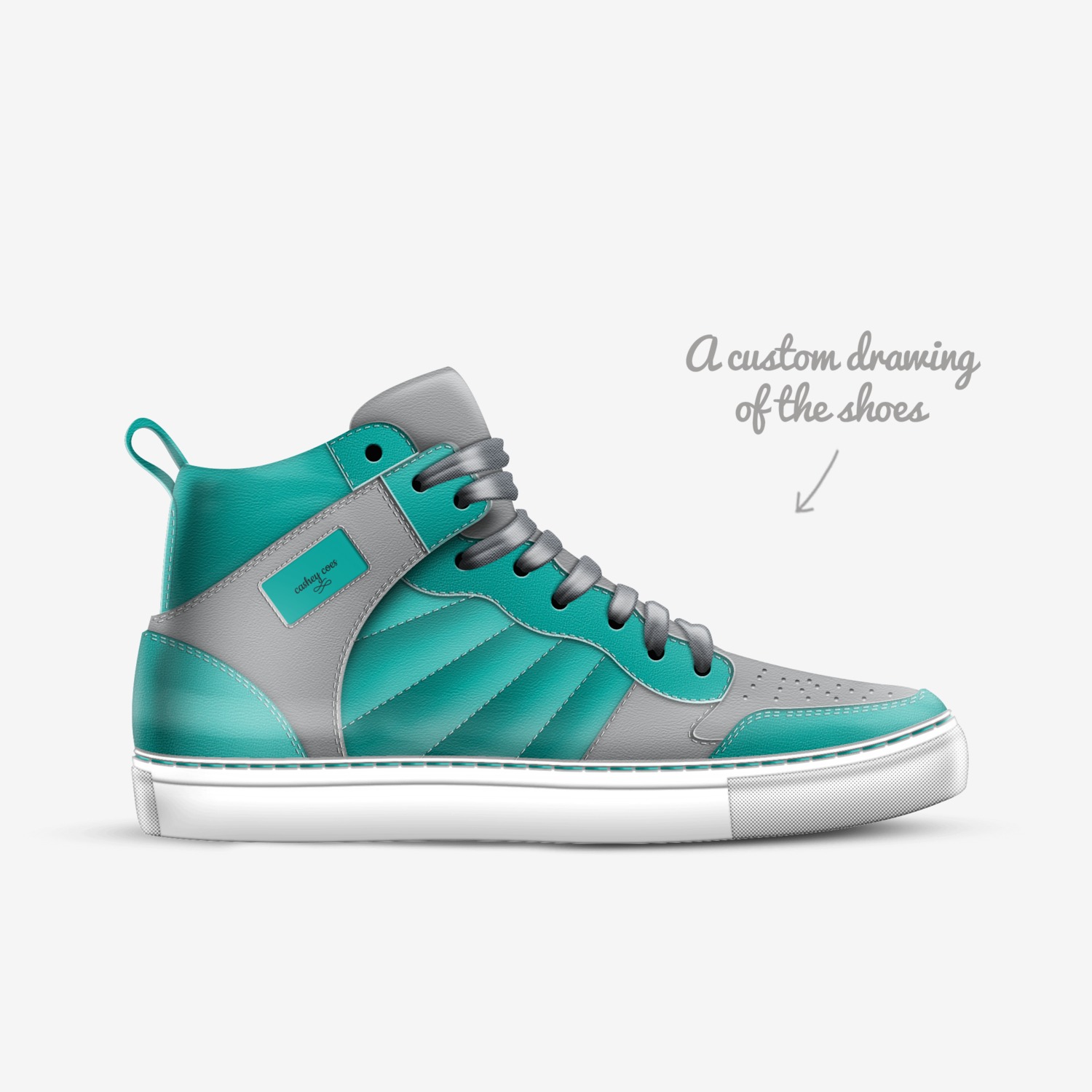 cashey coes custom made in Italy shoes by Casheycashed | Sketch view