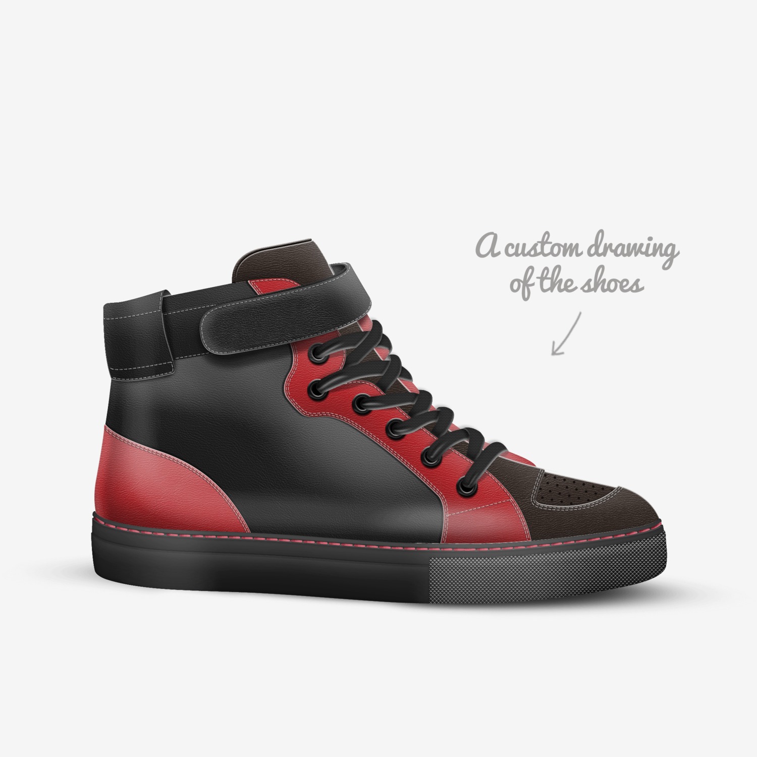 TMAC custom made in Italy shoes by Ms-independent Cherryboss | Sketch view
