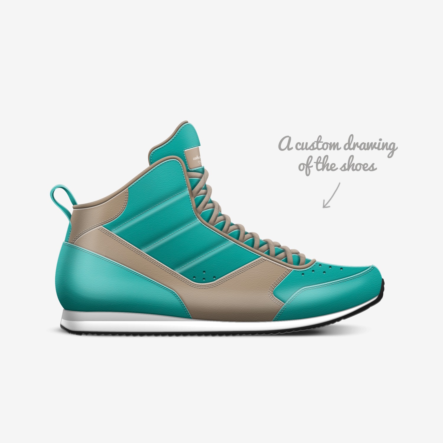 cashey coes custom made in Italy shoes by Casheycashed | Sketch view