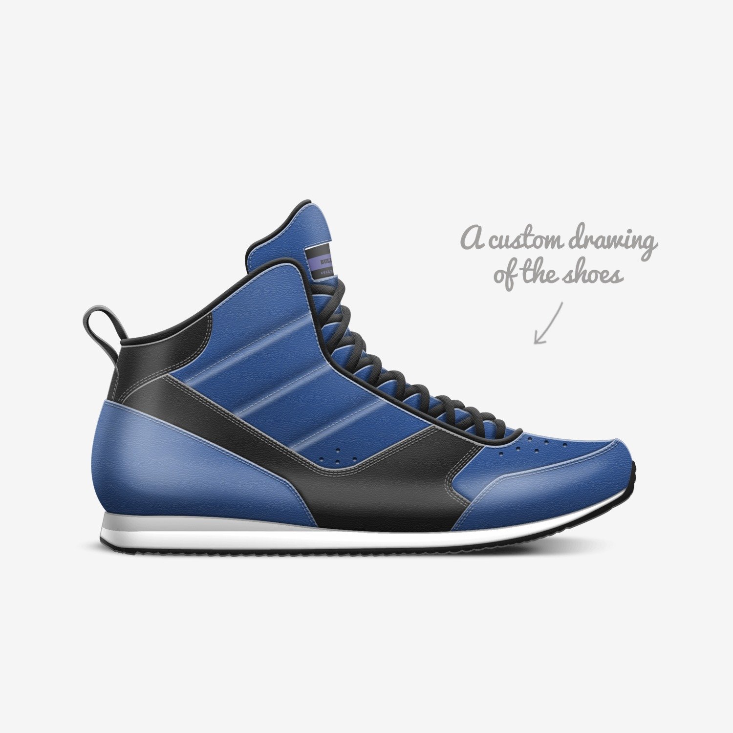 BULLDOG custom made in Italy shoes by Evan Eckert | Sketch view