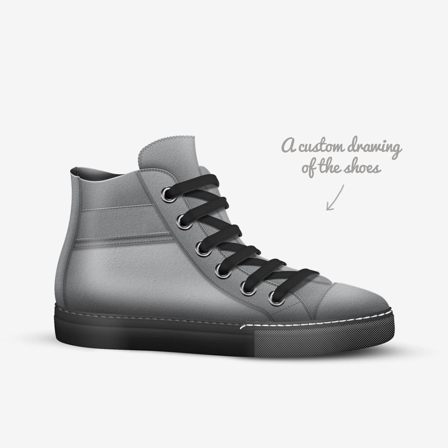 CEMENT ONES custom made in Italy shoes by Justin Styler | Sketch view