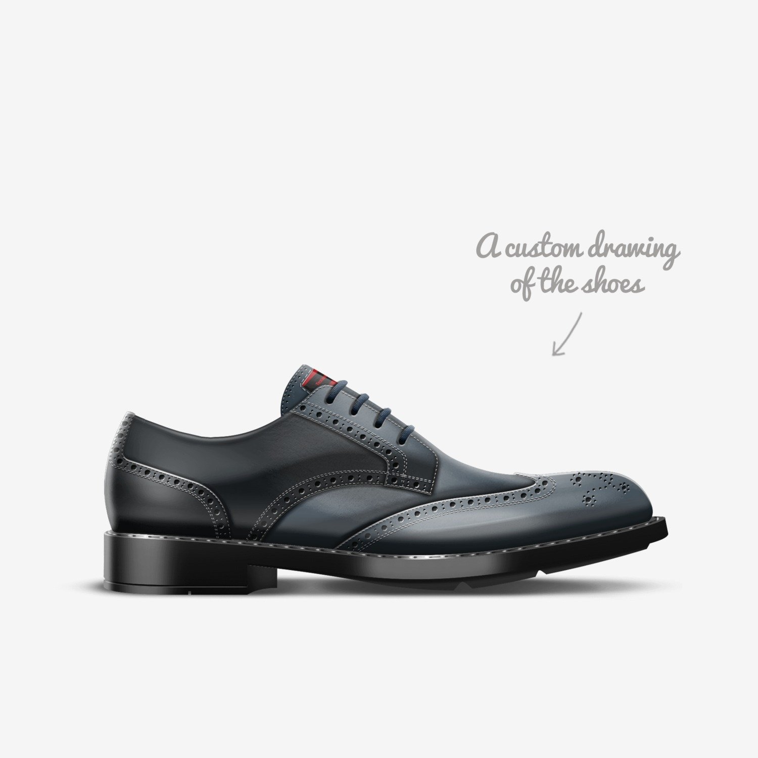 Texas style custom made in Italy shoes by Oriana Haliski | Sketch view