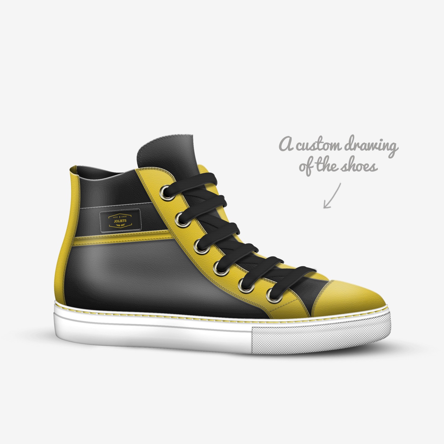 Joliets custom made in Italy shoes by Azreal Yoho | Sketch view