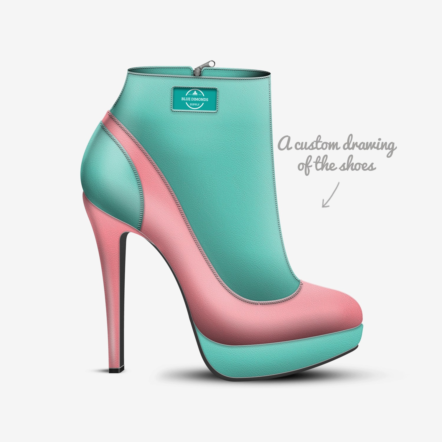 blue JS A Custom Shoe concept by Deshaunna Jas - Main Image