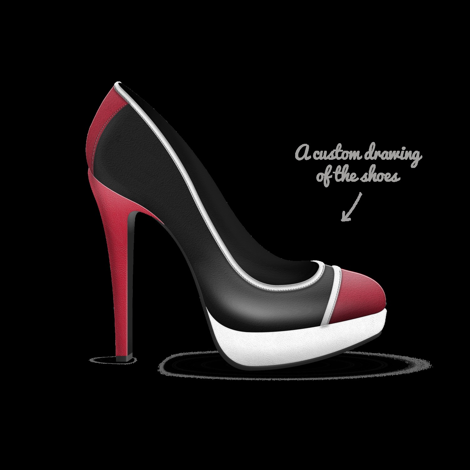 Cruella Deville A Custom Shoe concept by Sabrina Fleming